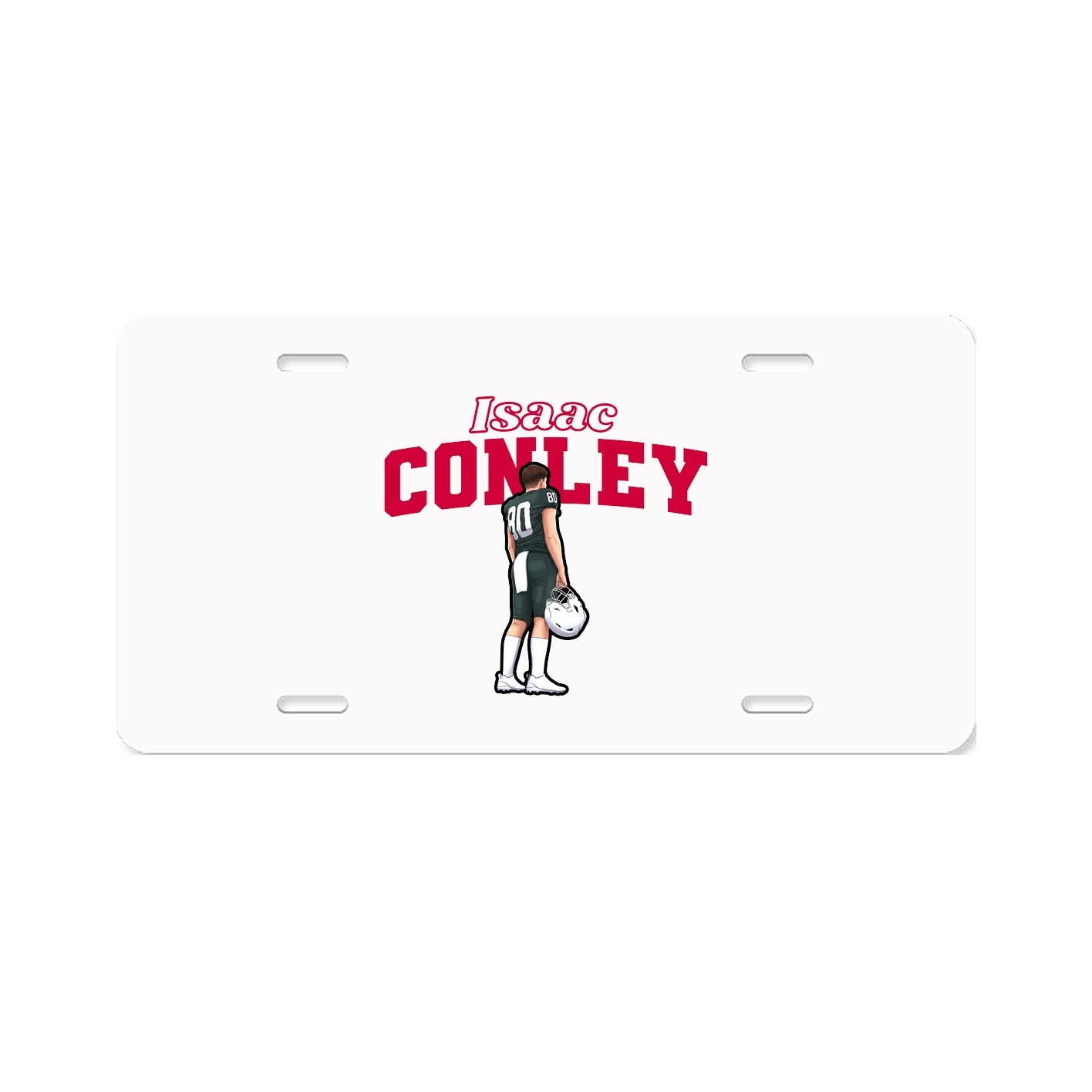 License Plate — Name Arch in Classic