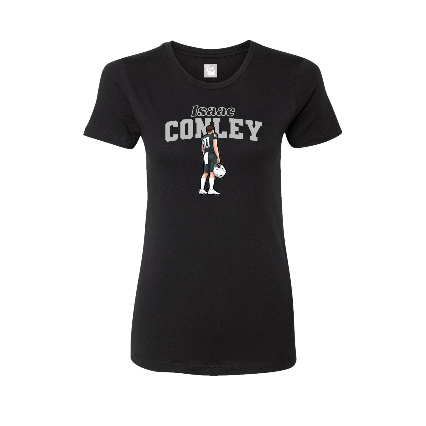 Womens Tee — Name Arch in Black