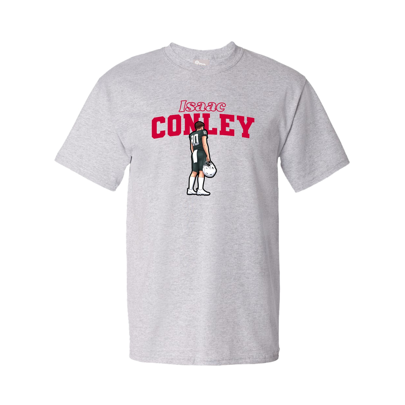 Youth Tee — Name Arch in Grey