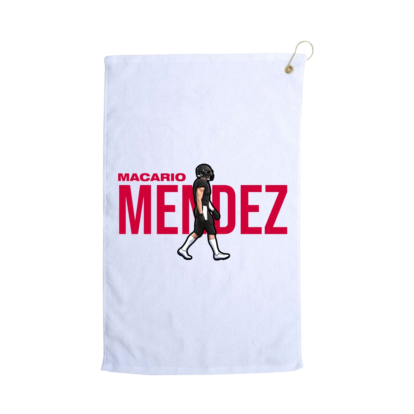 Golf Towel — Player Name in White
