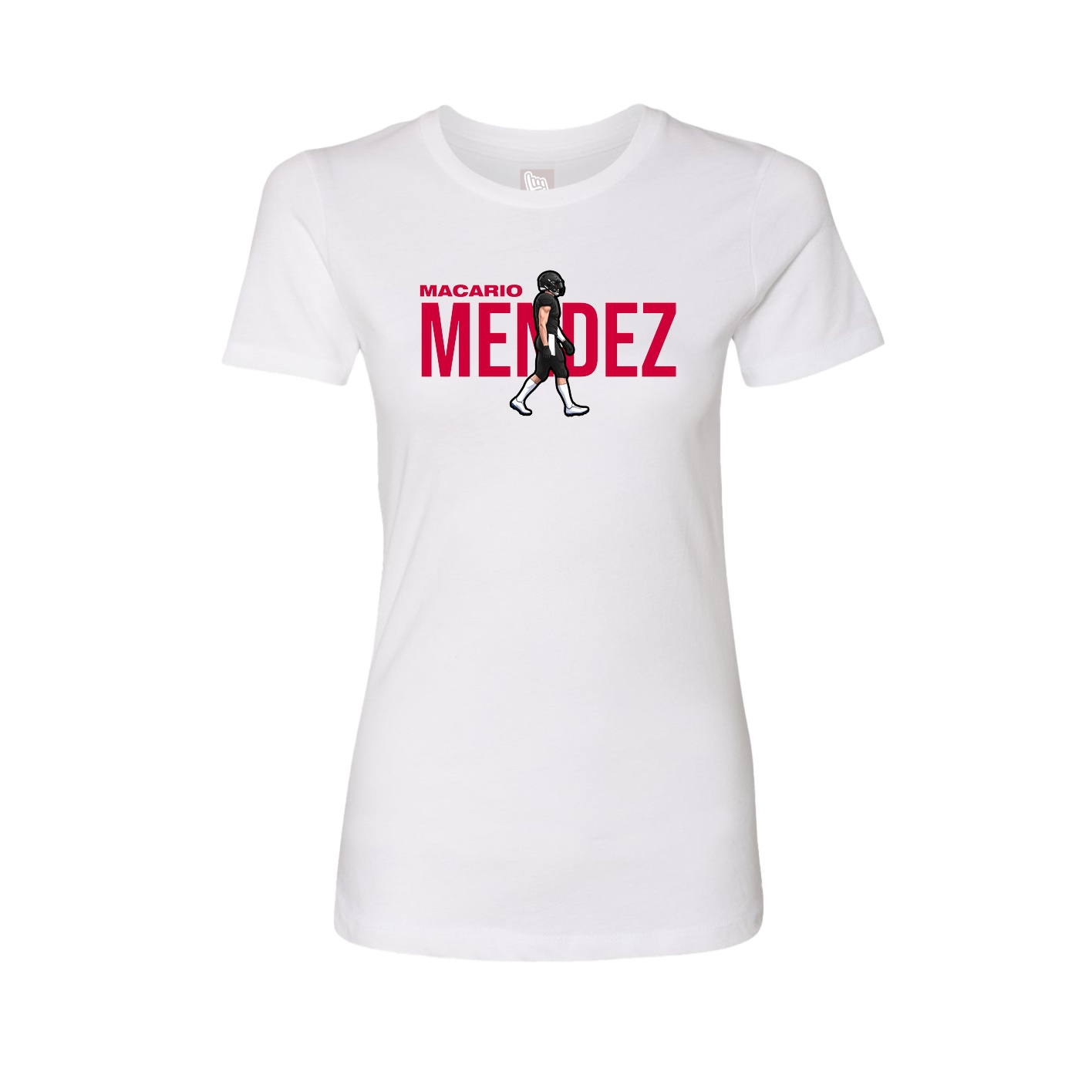 Womens Tee — Player Name in White