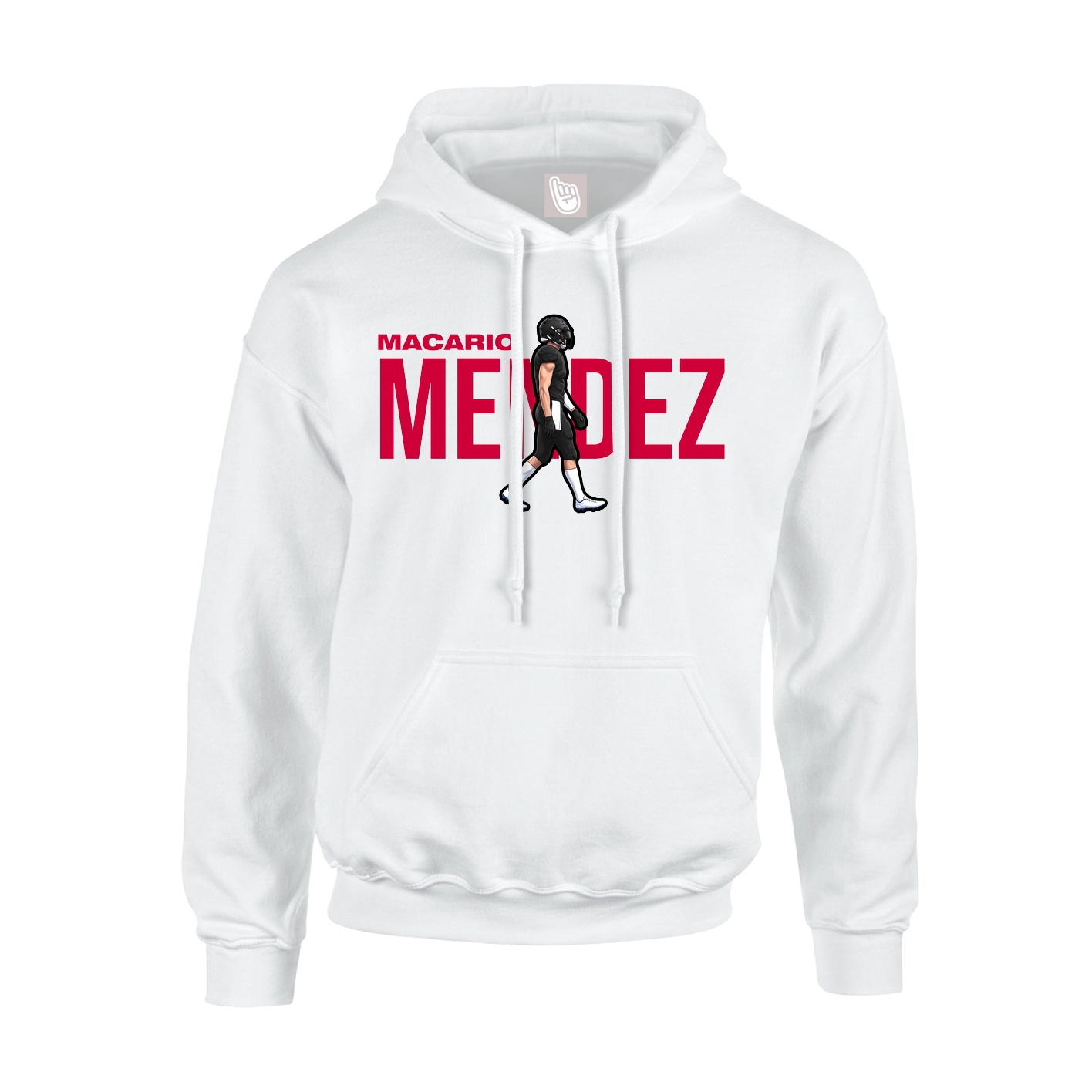 Youth Hoodie — Player Name in White