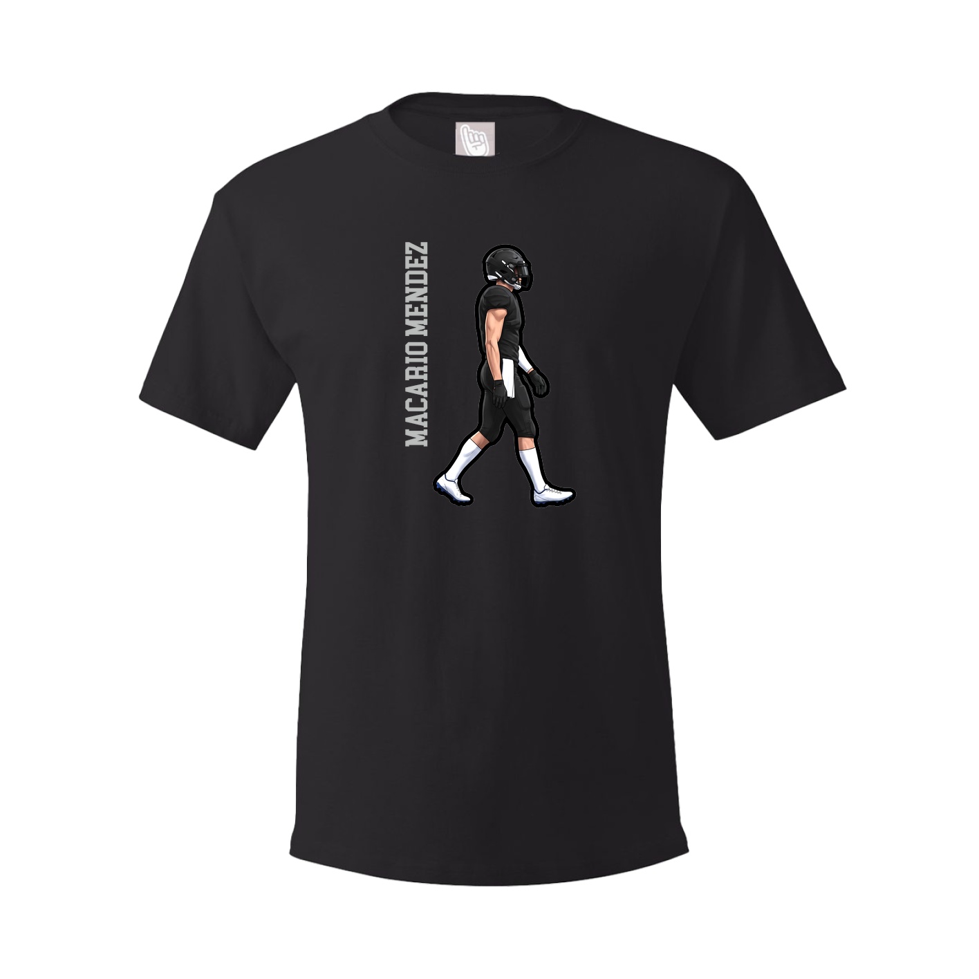Tee — Name Vertical in Black