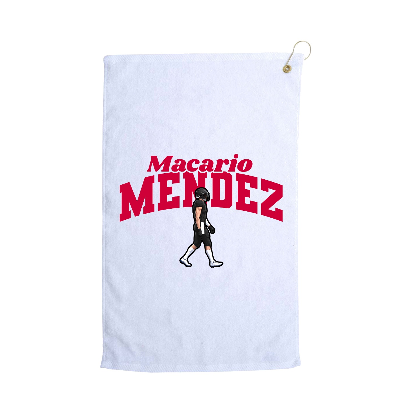 Golf Towel — Signature Arch in White