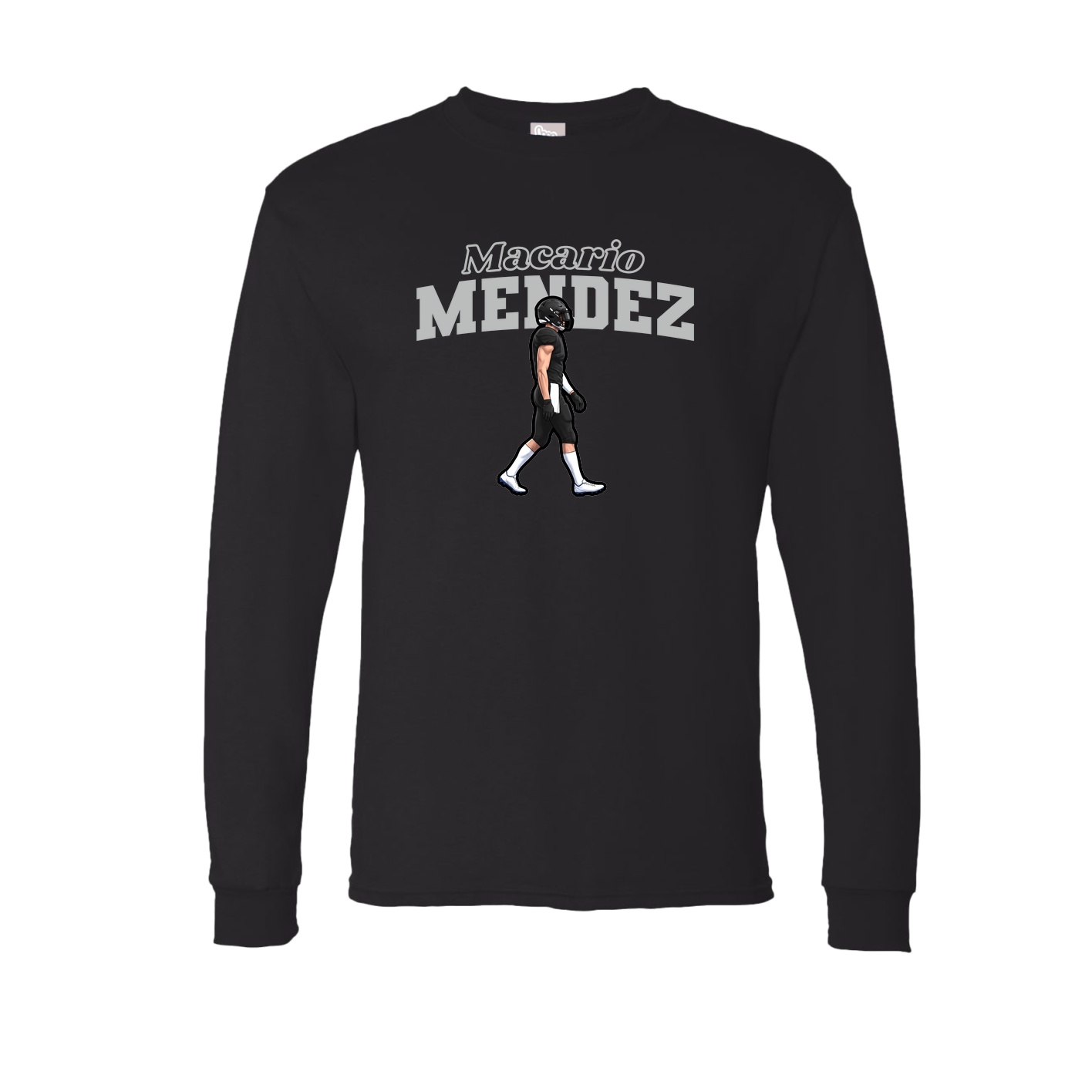 Long Sleeve Tee — Name Arch in Black