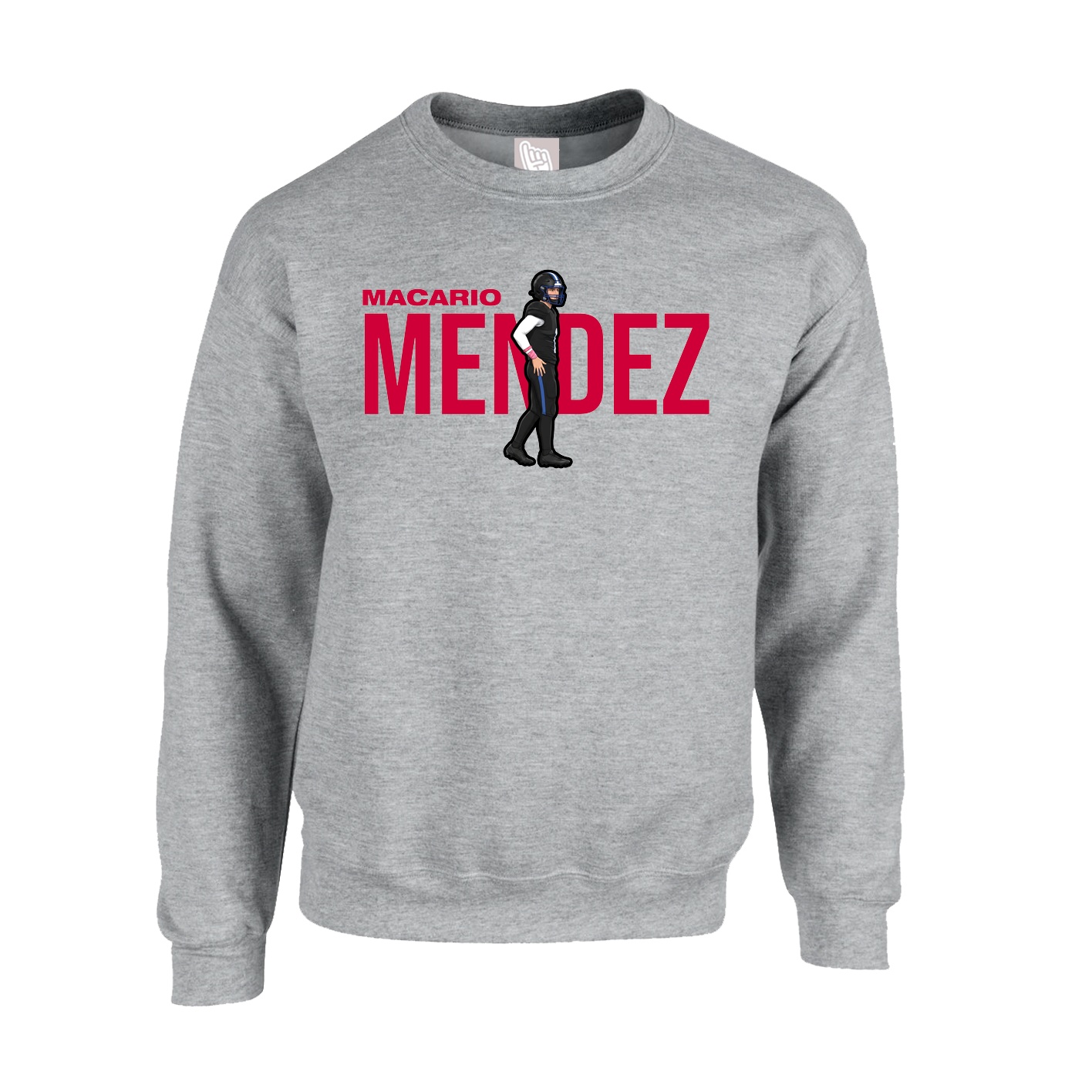 Fleece Crew — Player Name in Grey