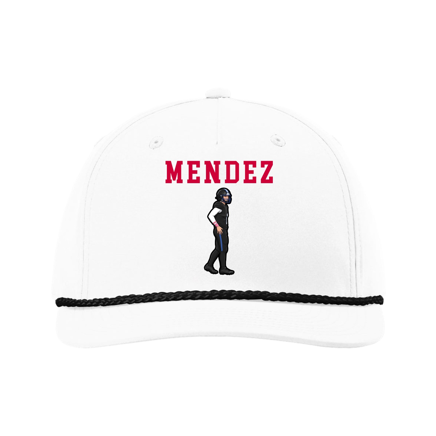 Five-Panel Classic Rope Cap — Shirsey in White