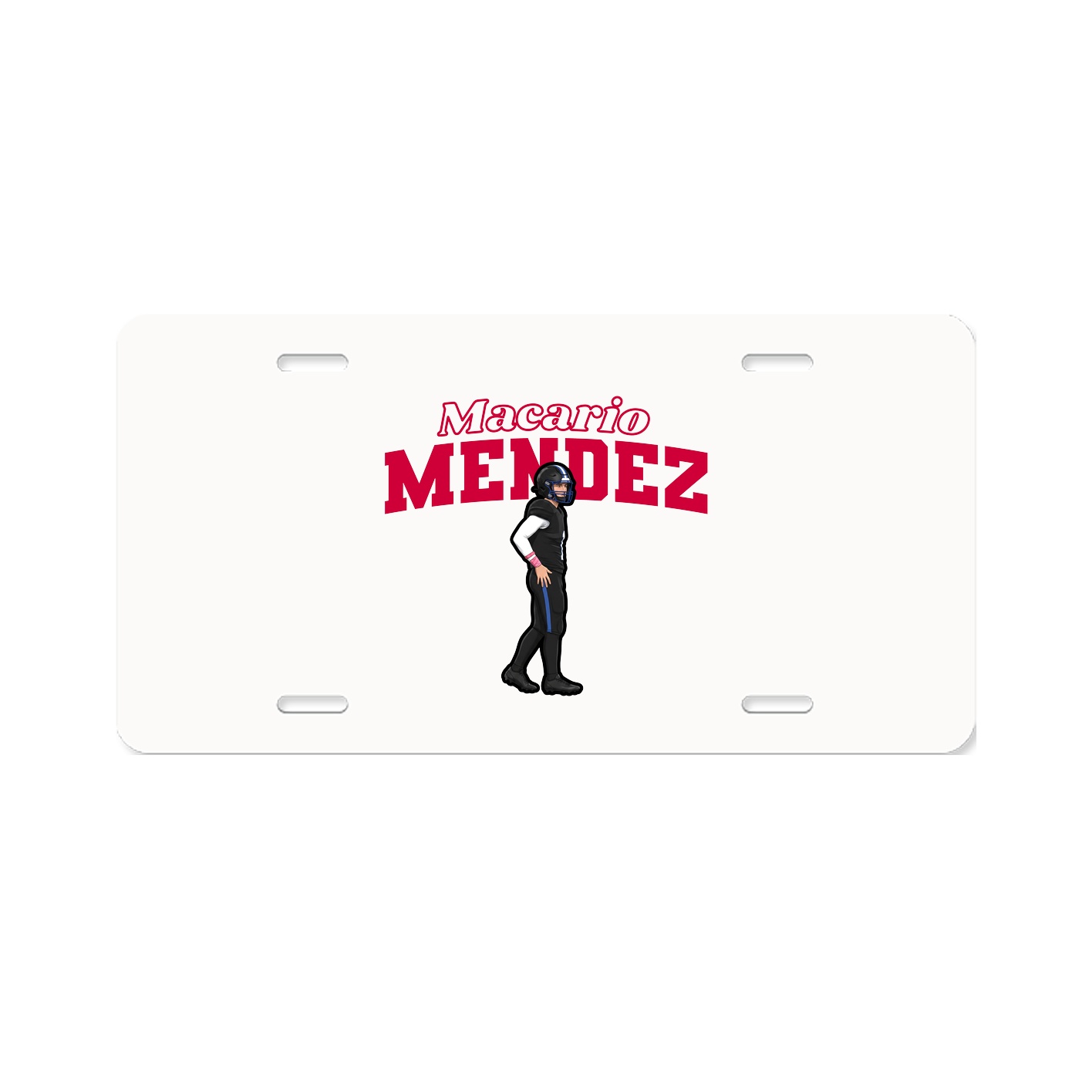 License Plate — Name Arch in Classic