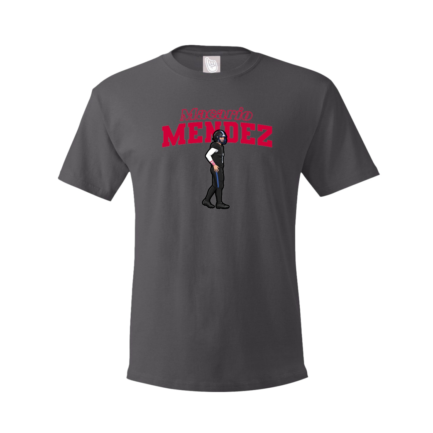 Tee — Name Arch in Grey