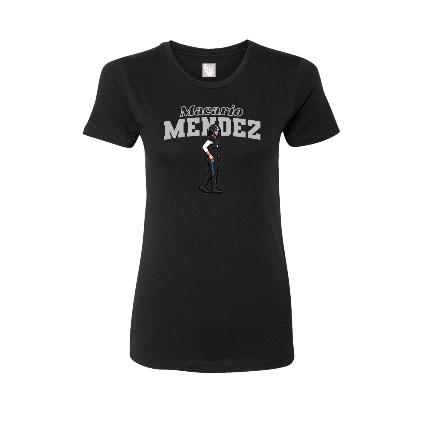 Womens Tee — Name Arch in Black