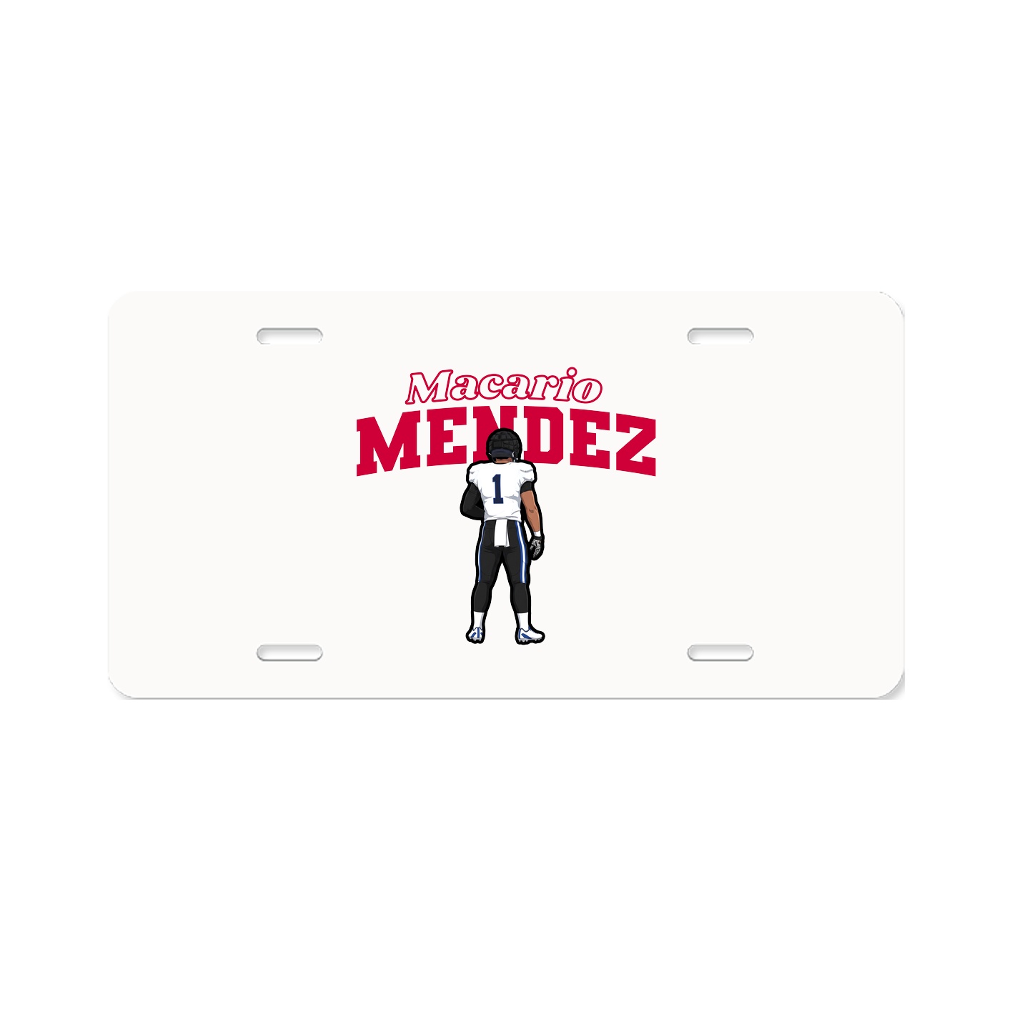 License Plate — Name Arch in Classic