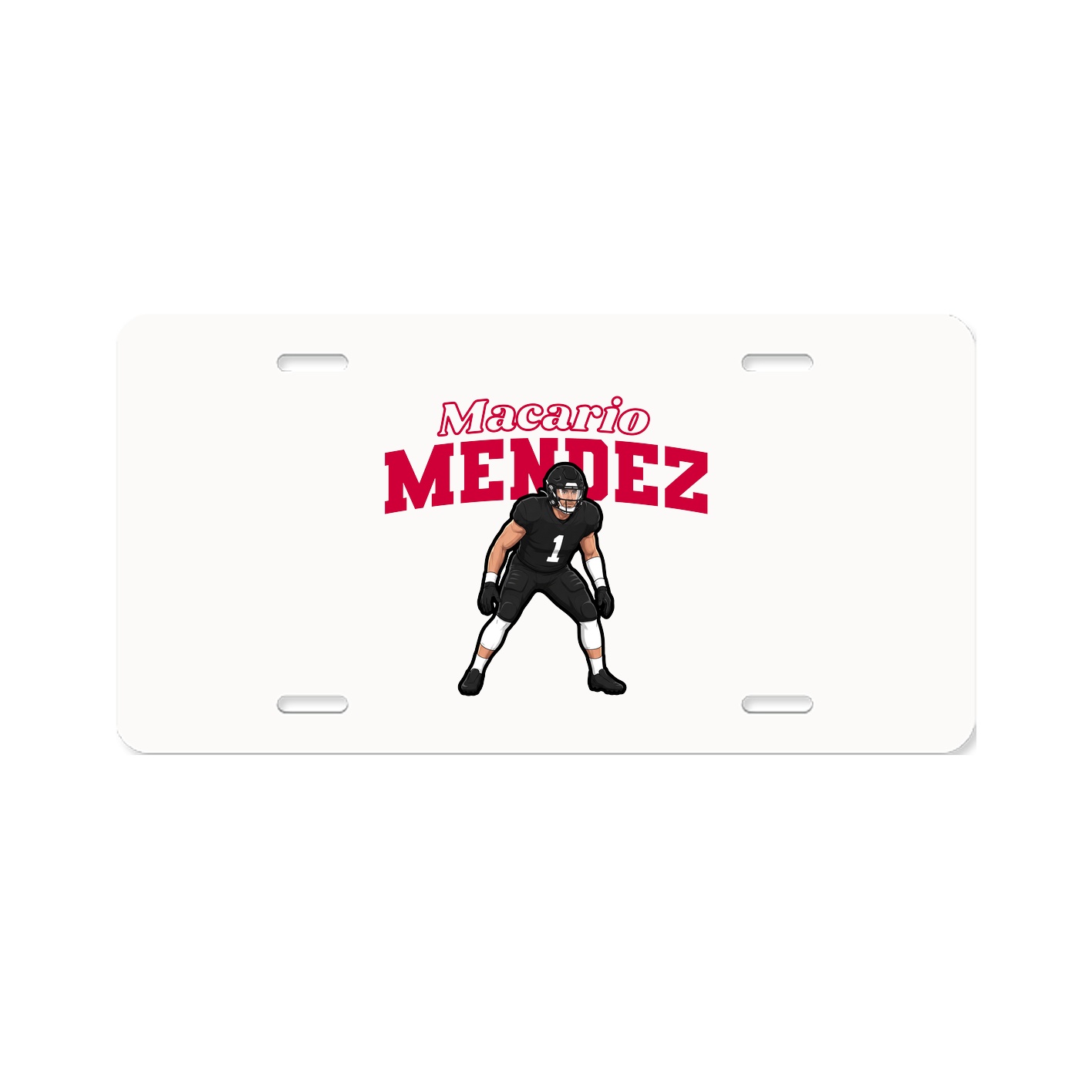 License Plate — Name Arch in Classic