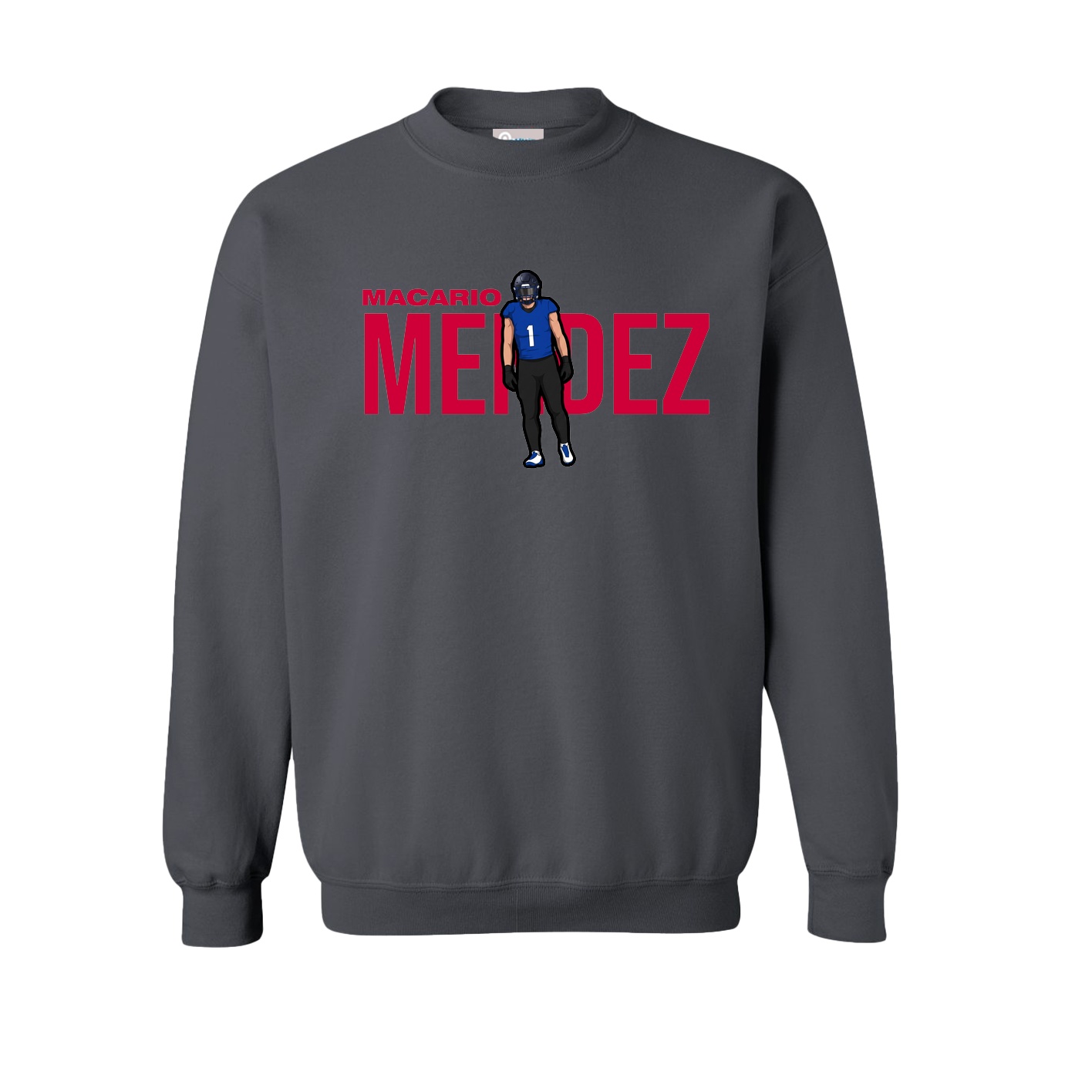 Fleece Crew — Player Name in Grey