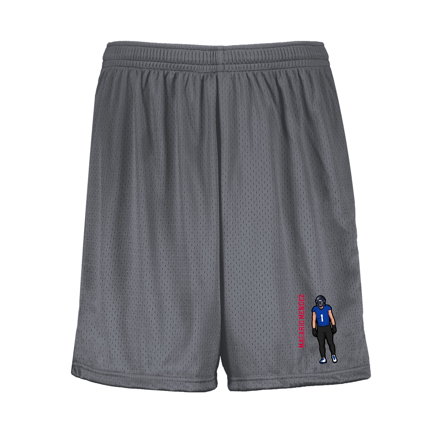 Shorts — Name Vertical in Grey