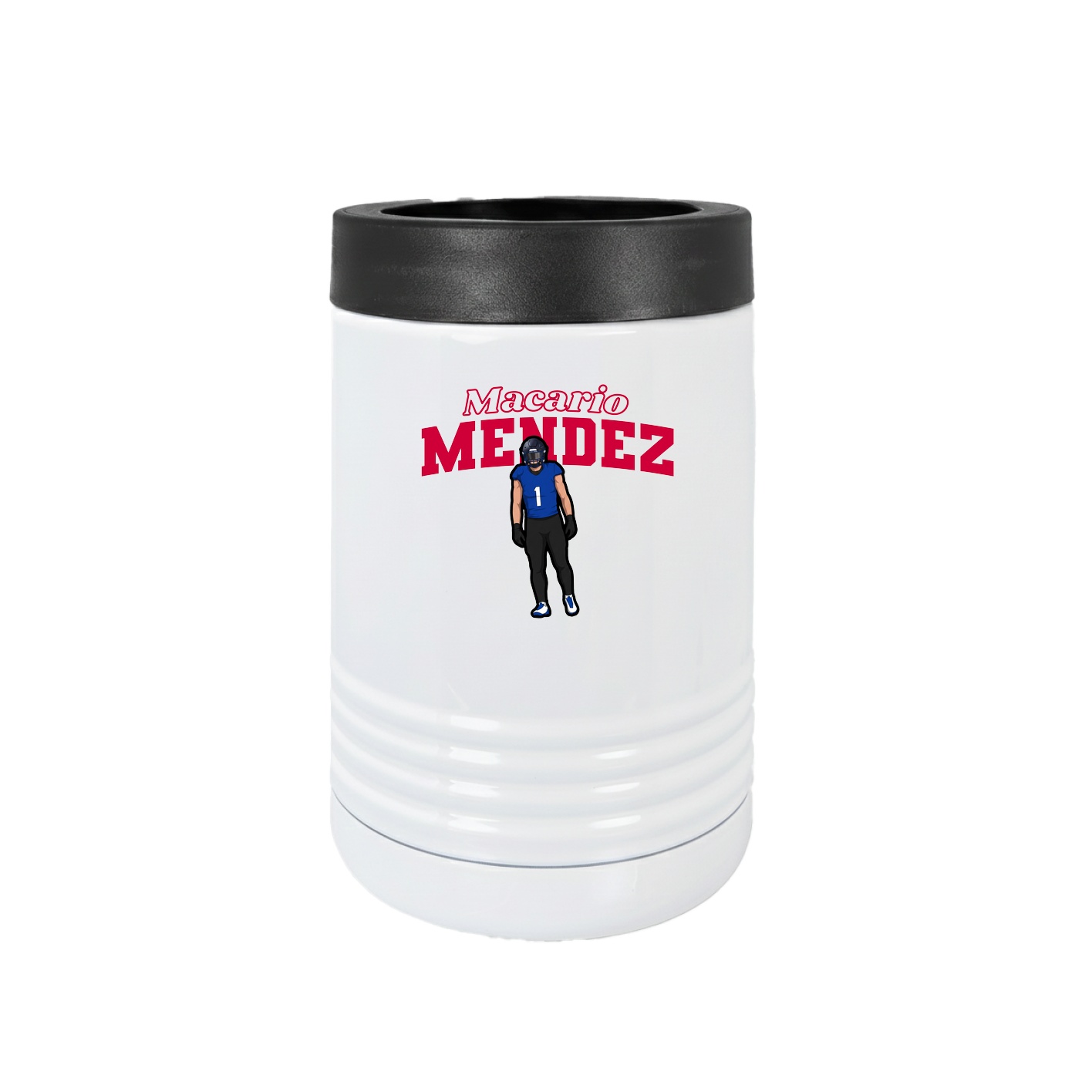Beverage Holder — Name Arch in White