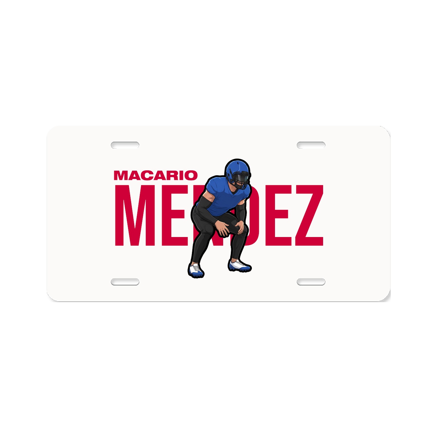 License Plate — Player Name in Classic