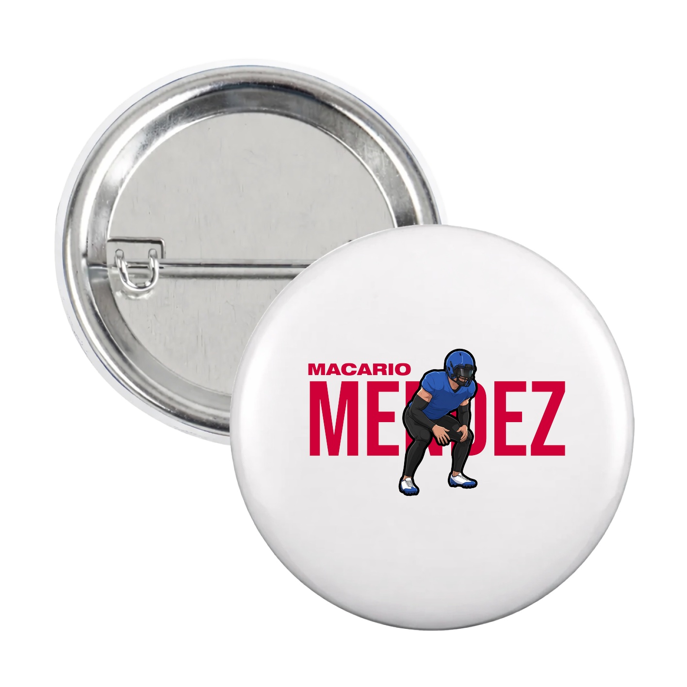 Game Day Button — Player Name in White
