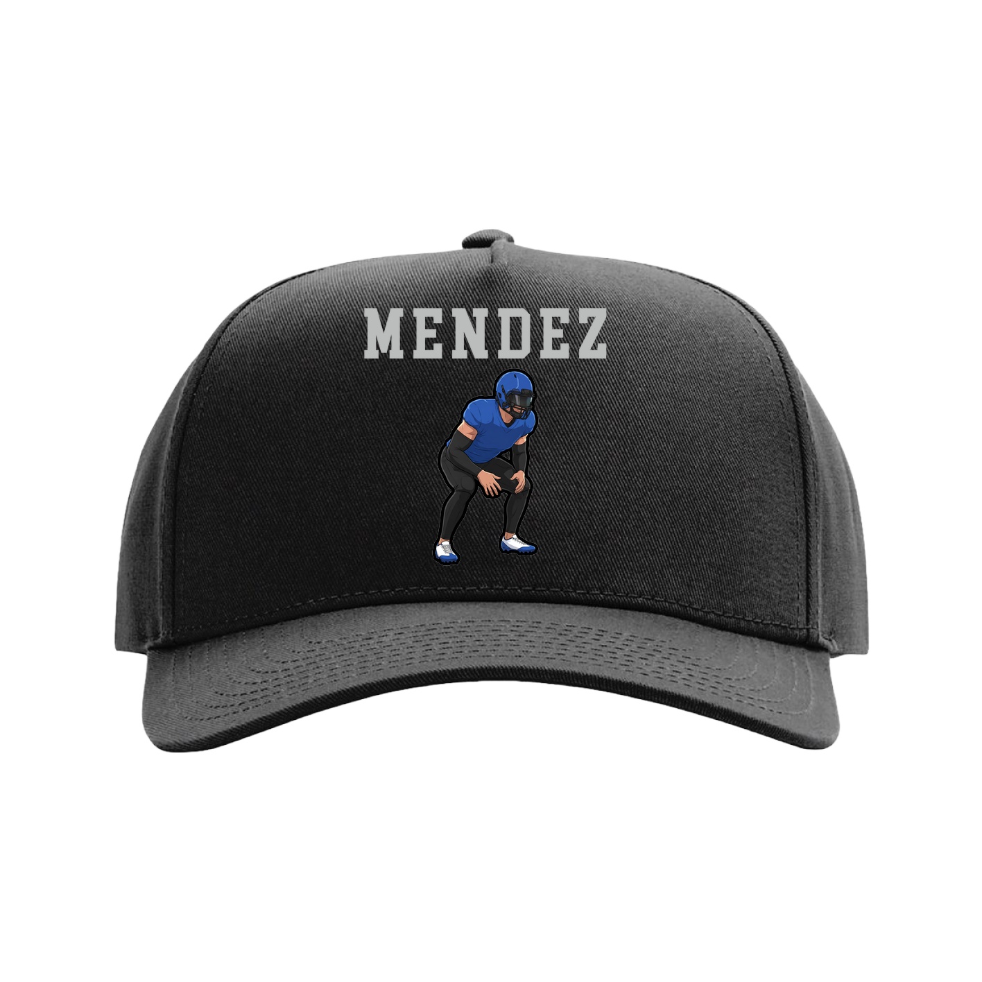 Full Fabric Five-Panel Champ Cap — Shirsey in Black