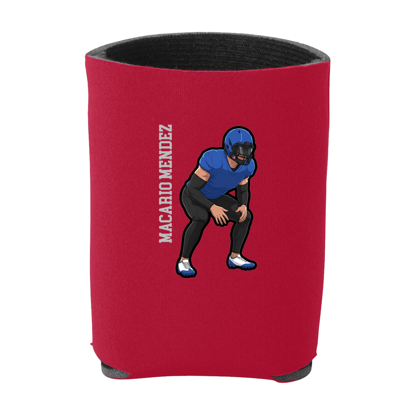 Can Holder — Name Vertical in Red