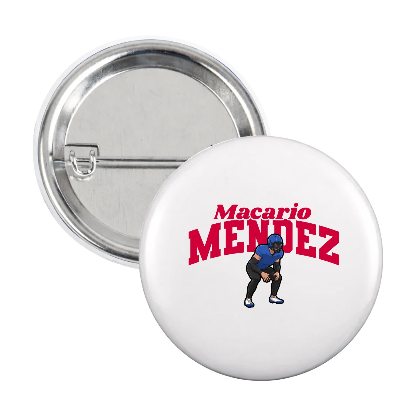 Game Day Button — Signature Arch in White