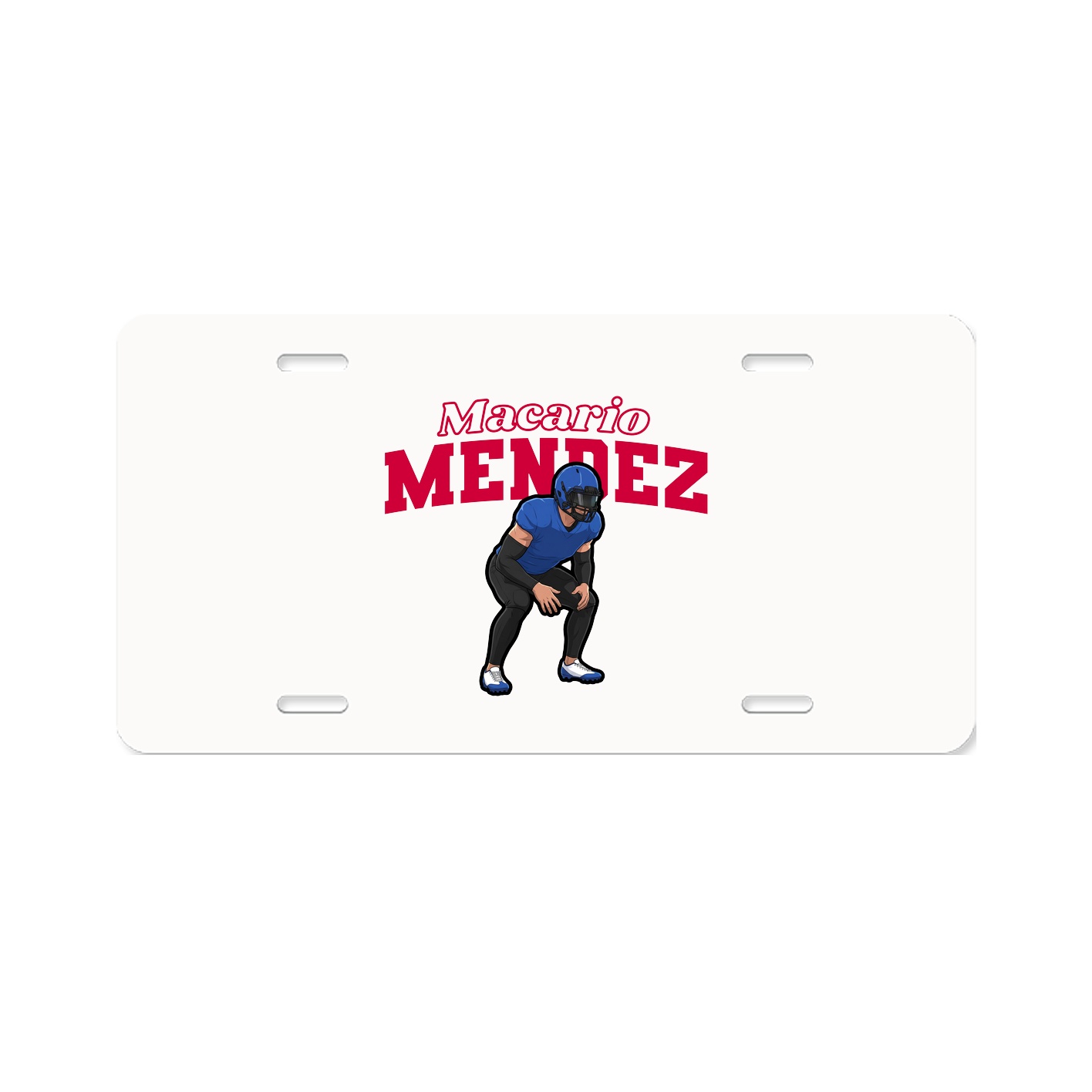 License Plate — Name Arch in Classic