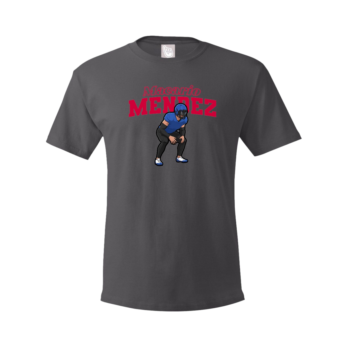 Tee — Name Arch in Grey