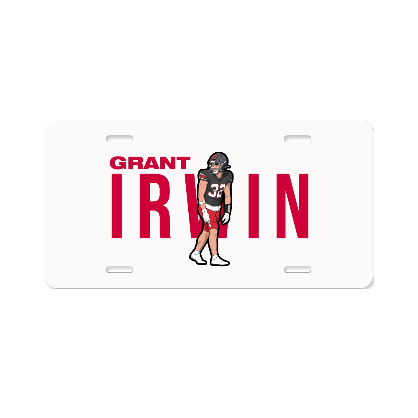 License Plate — Player Name in Classic