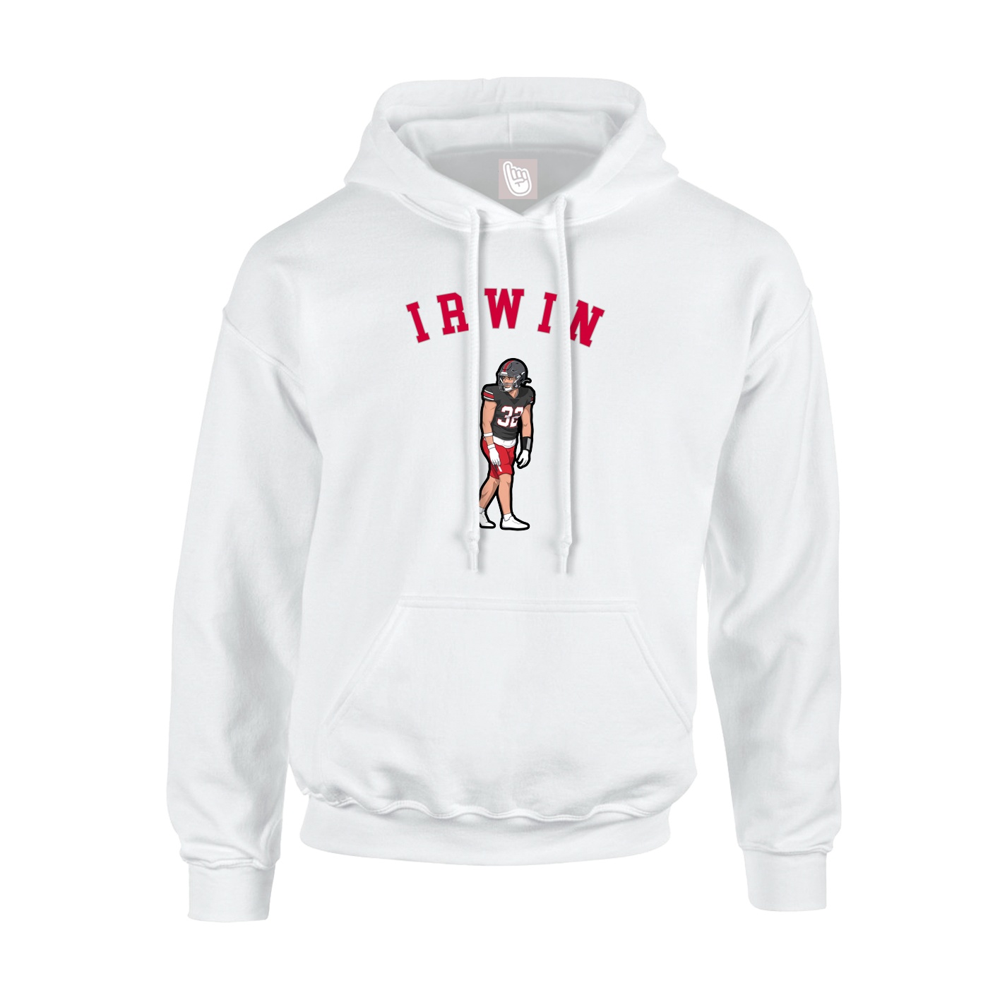 Youth Hoodie — Shirsey Arch in White