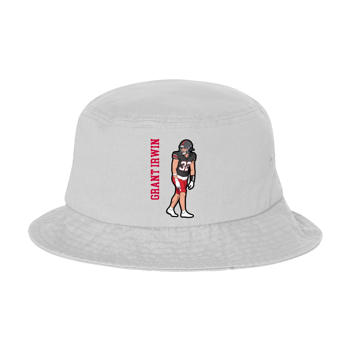 Bucket Cap — Name Vertical in White