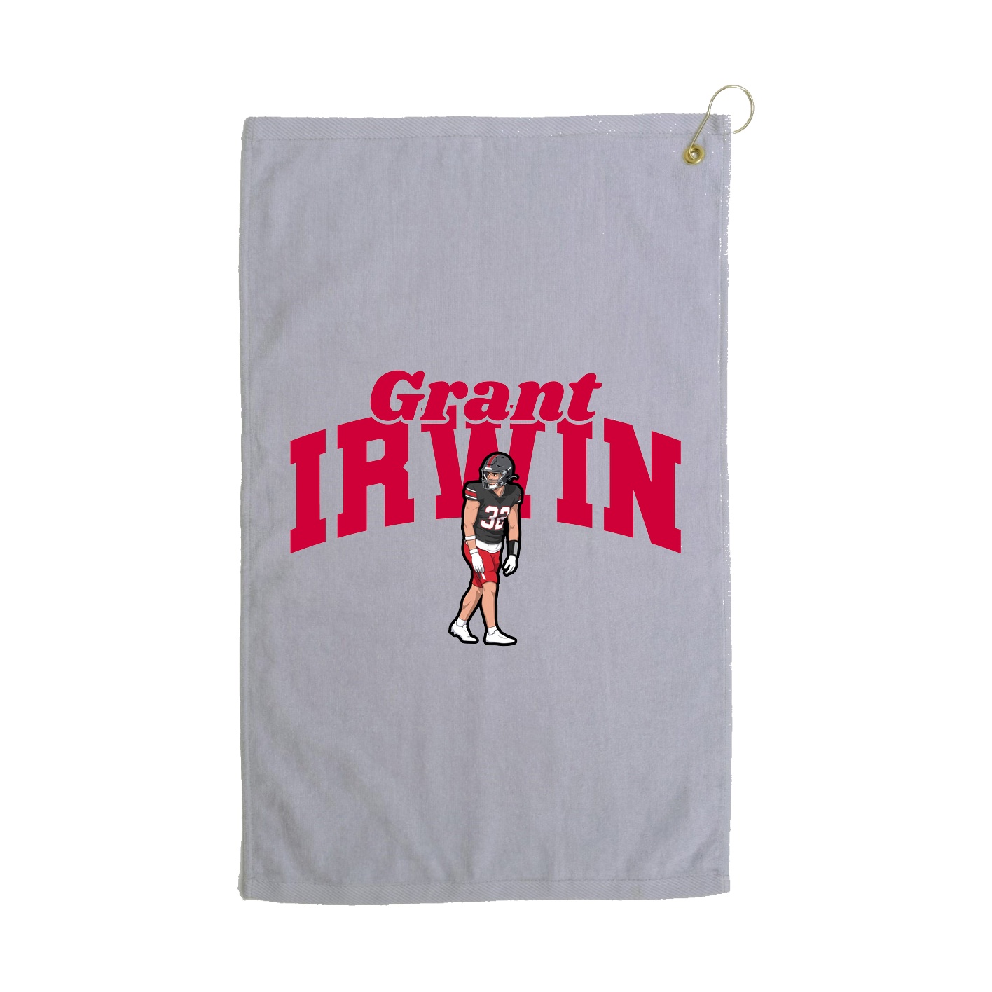 Golf Towel — Signature Arch in Grey