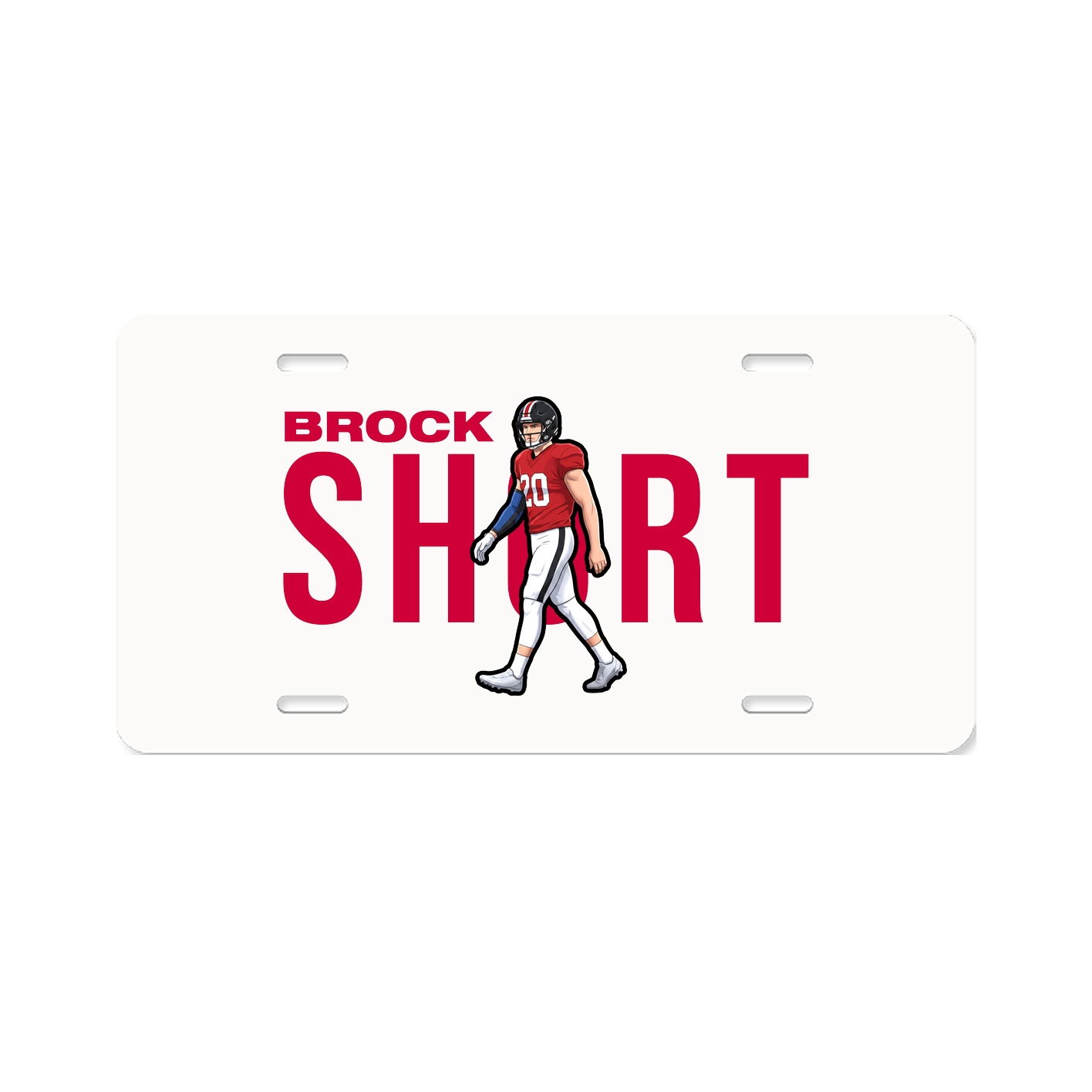 License Plate — Player Name in Classic