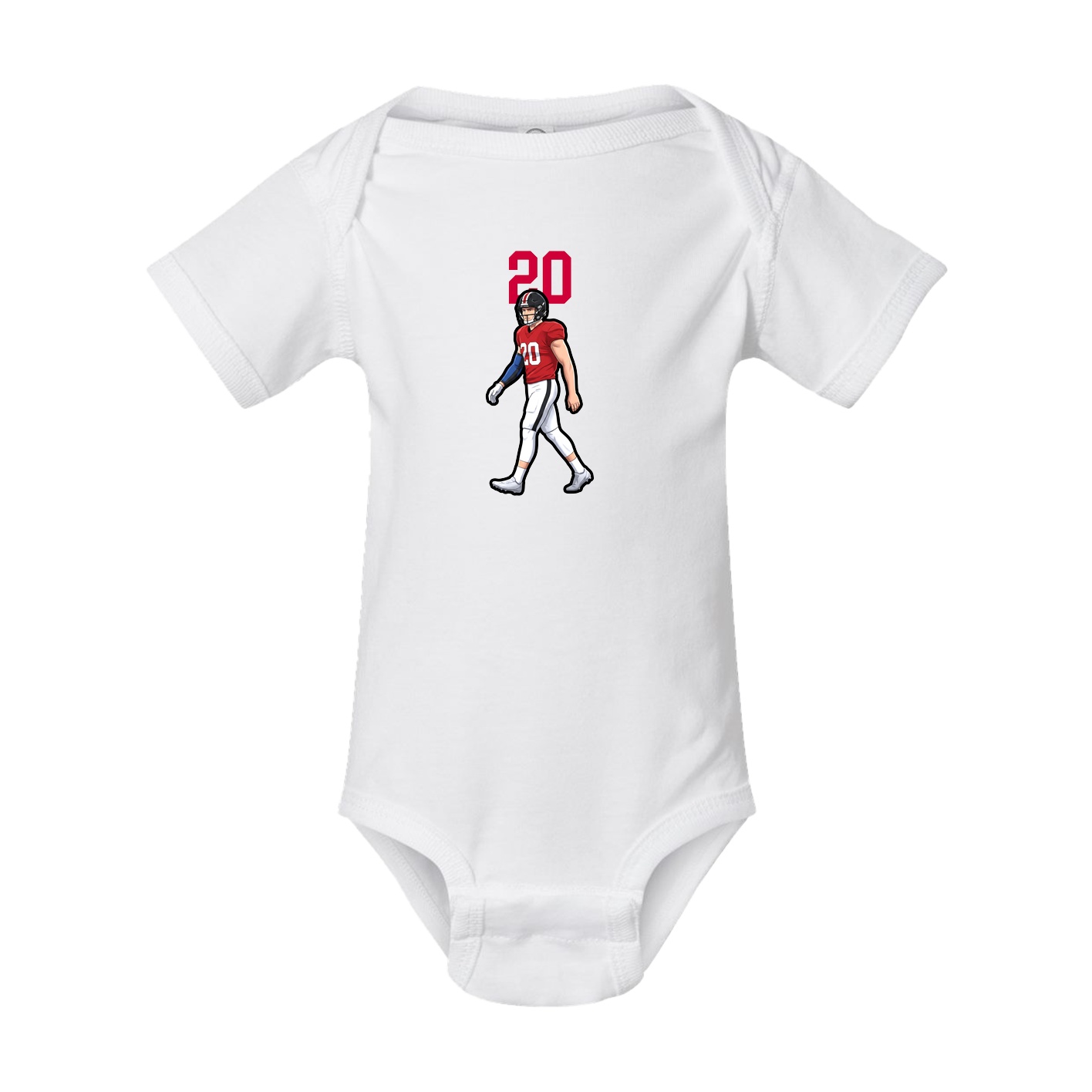 Baby Onesie — Number Top in White