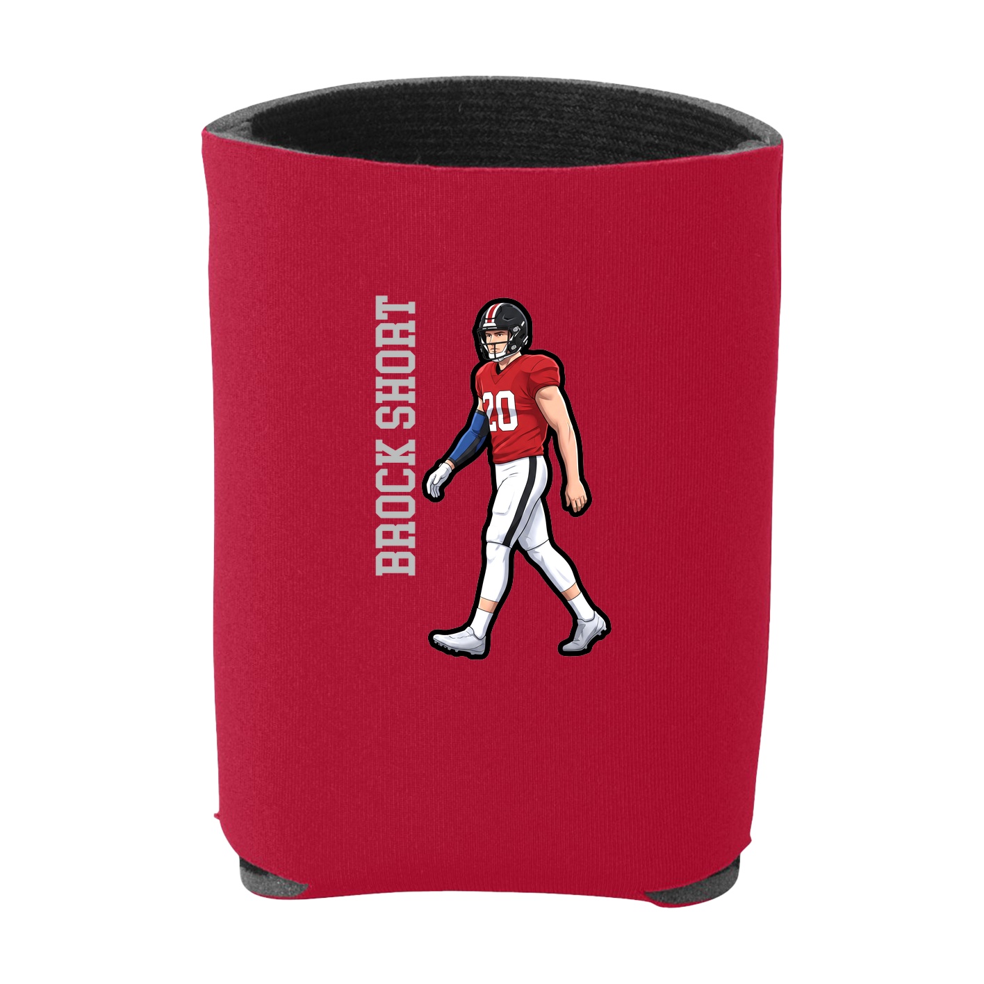 Can Holder — Name Vertical in Red