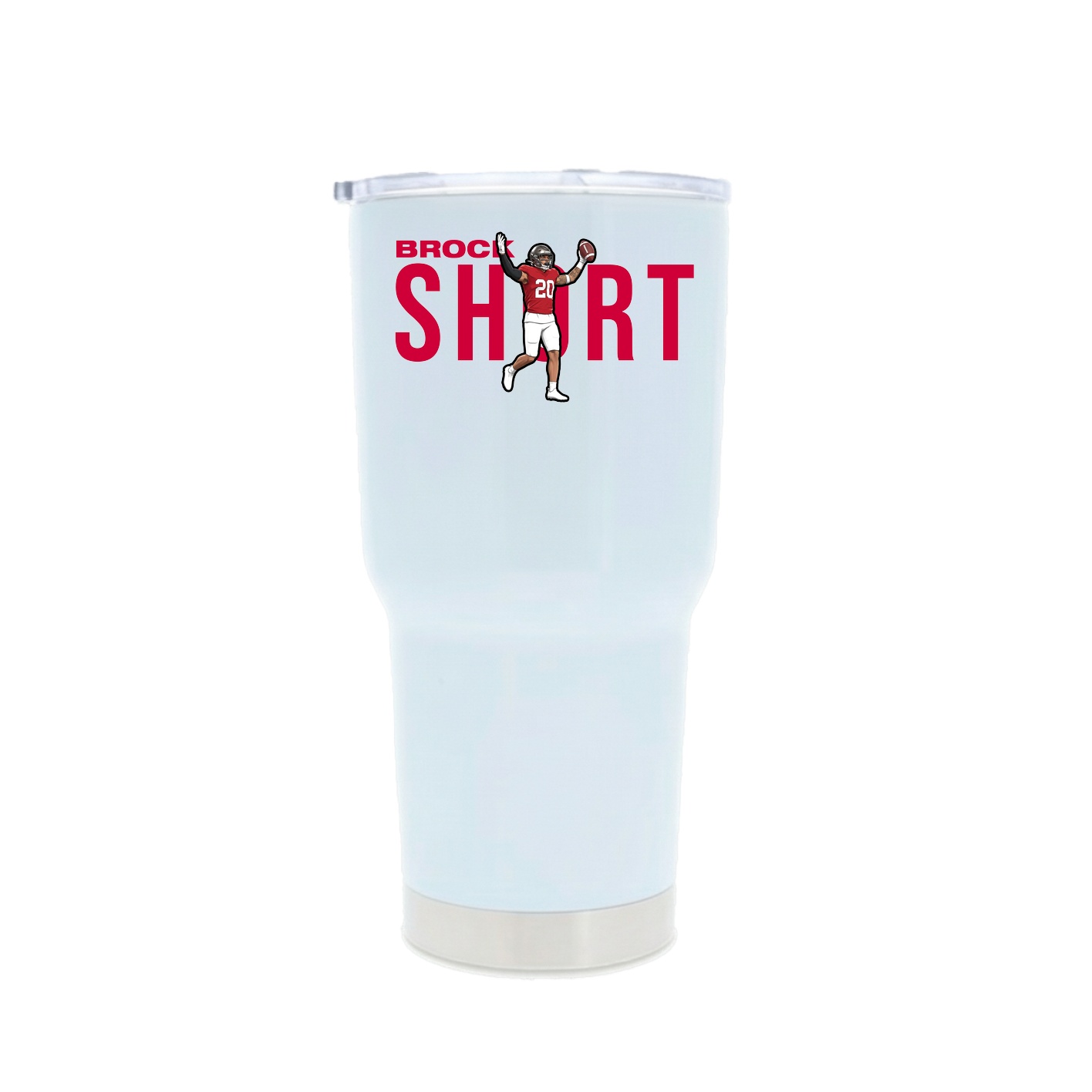 30oz Stainless Steel Tumbler — Player Name in White