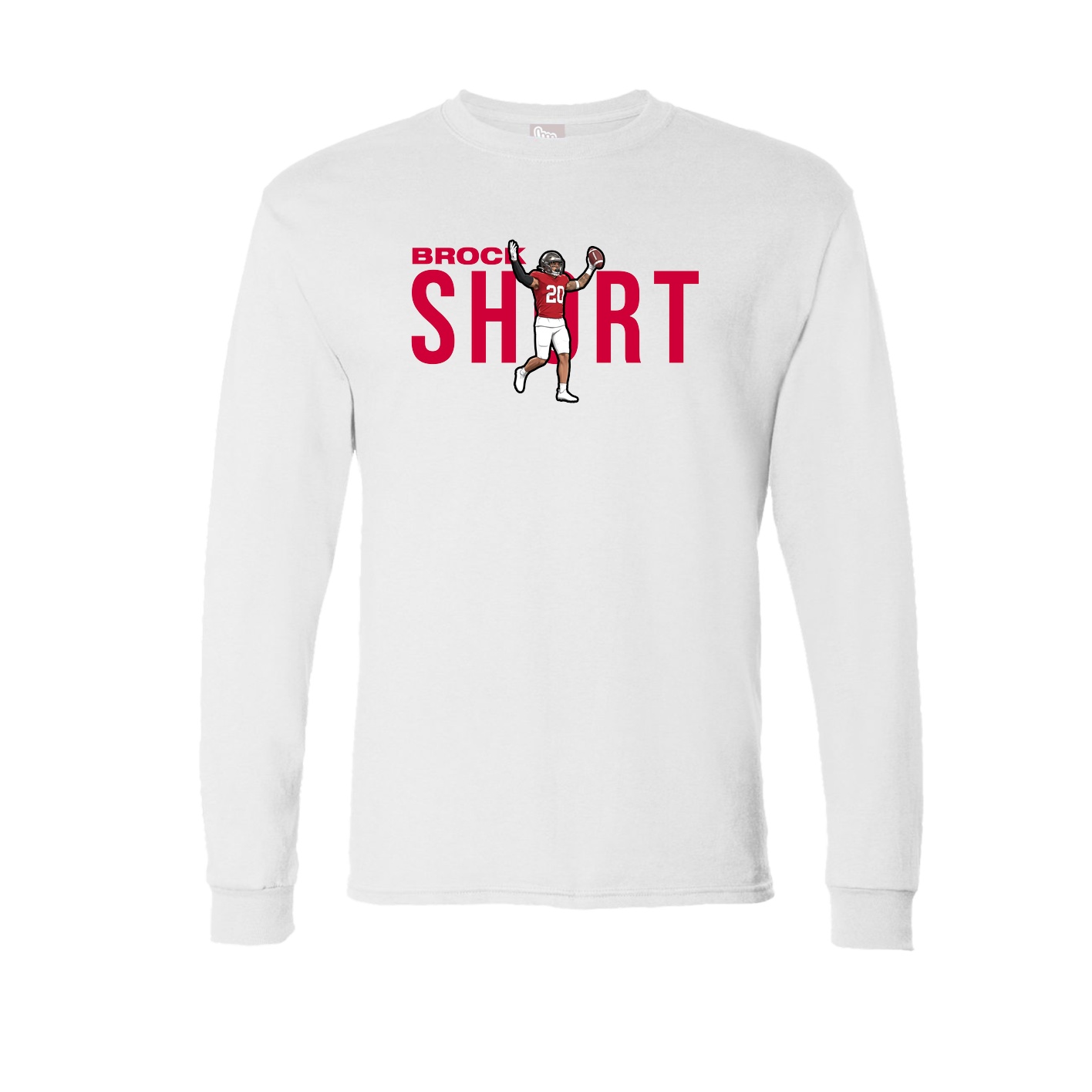 Long Sleeve Tee — Player Name in White