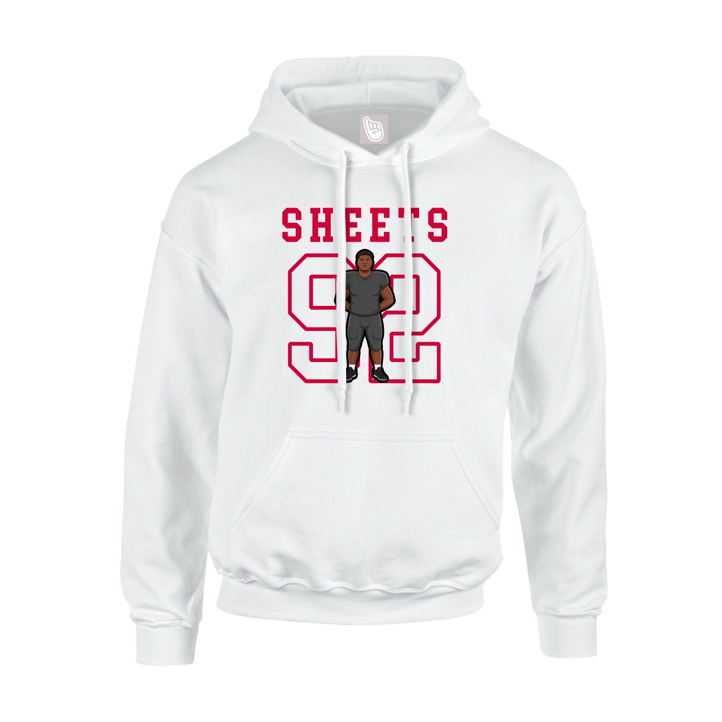 Hoodie — Shirsey in White