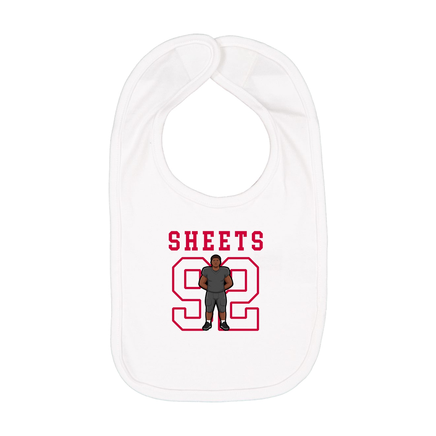 Infant Bib — Shirsey in White