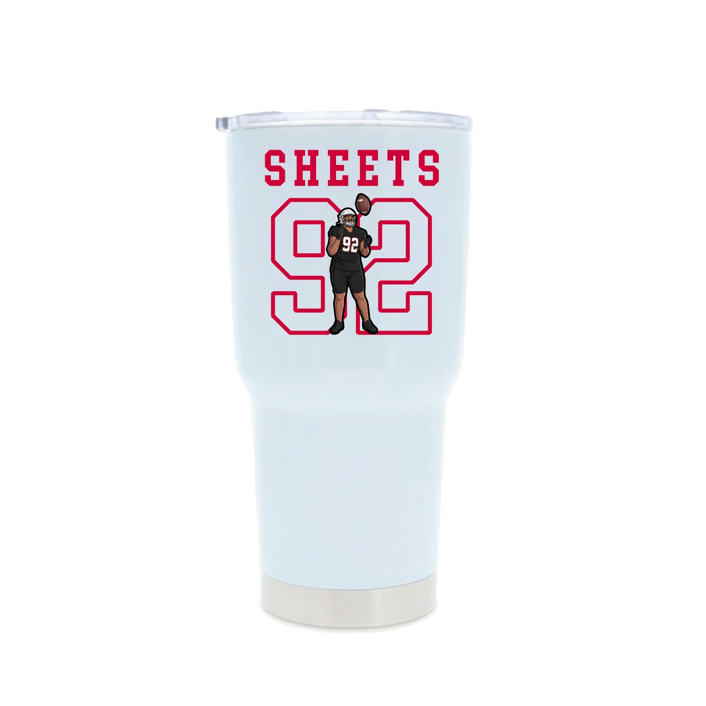 30oz Stainless Steel Tumbler — Shirsey in White