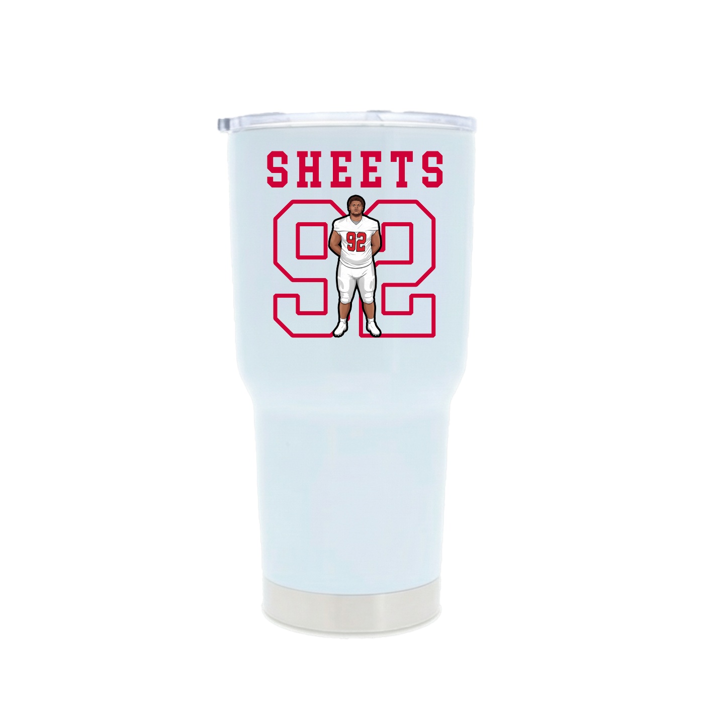 30oz Stainless Steel Tumbler — Shirsey in White