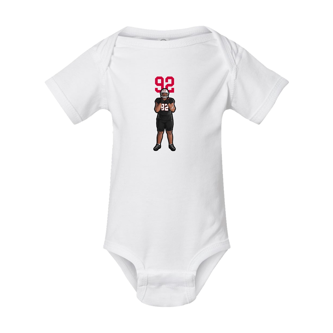 Baby Onesie — Number Top in White
