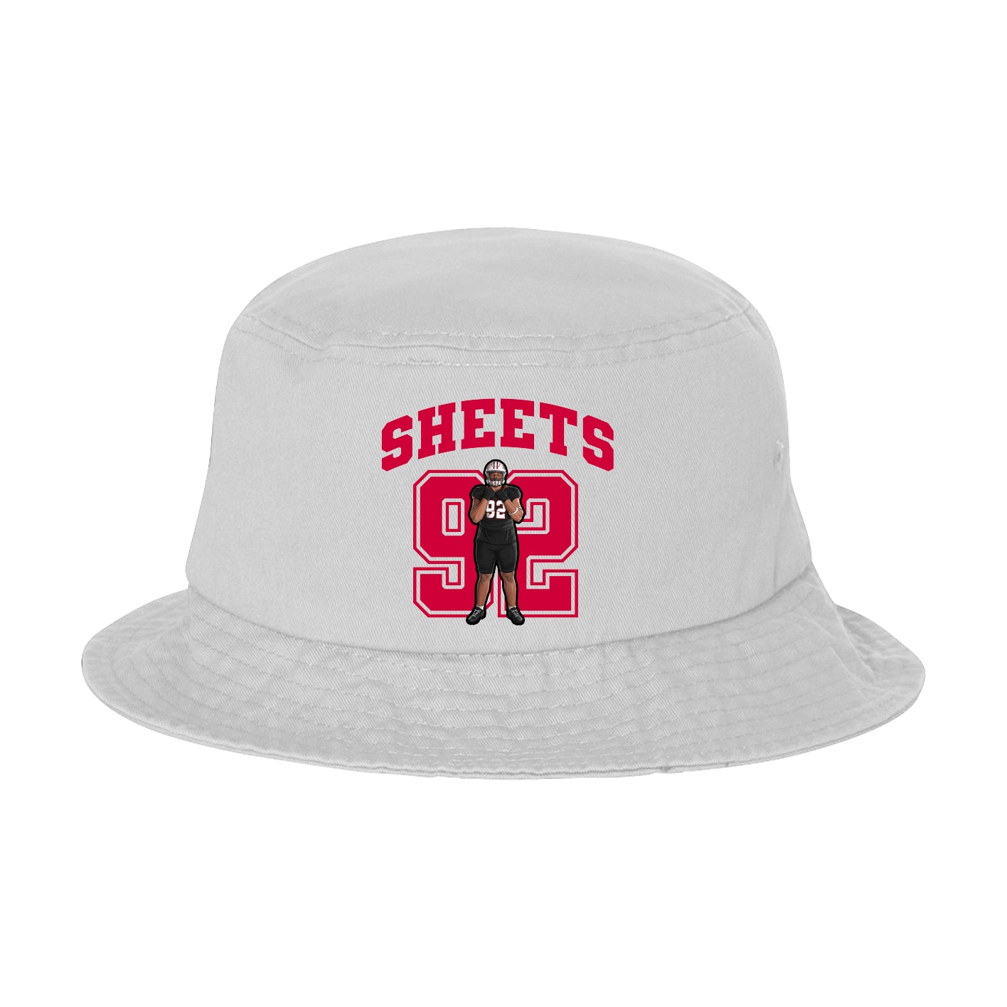 Bucket Cap — Number in White