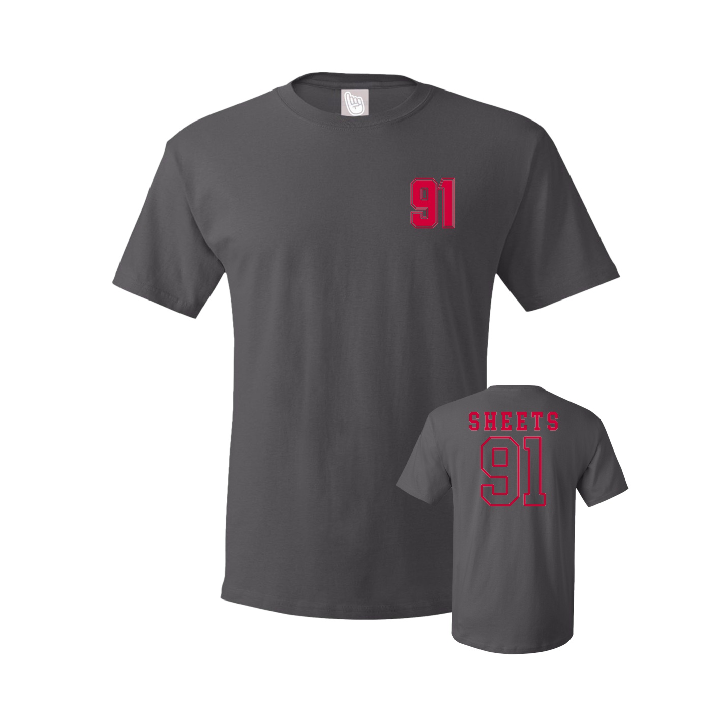 Tee — Chest Back in Grey