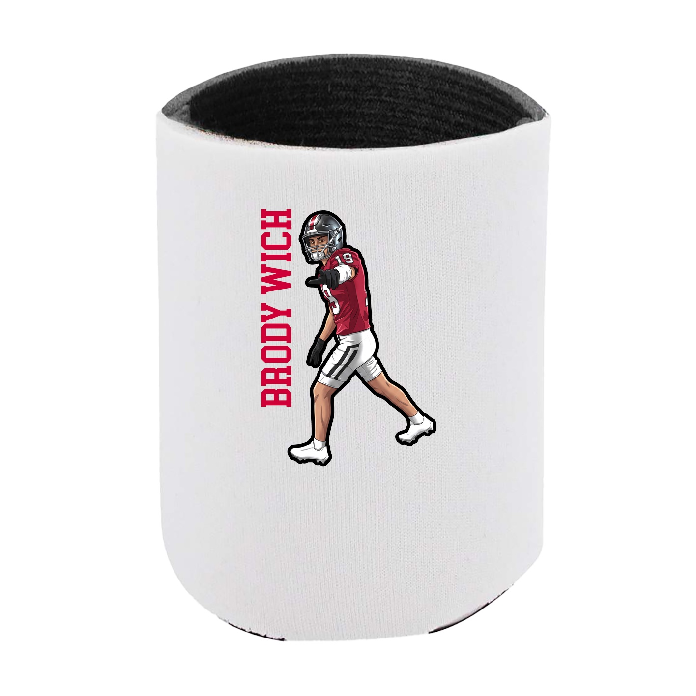 Can Holder — Name Vertical in White
