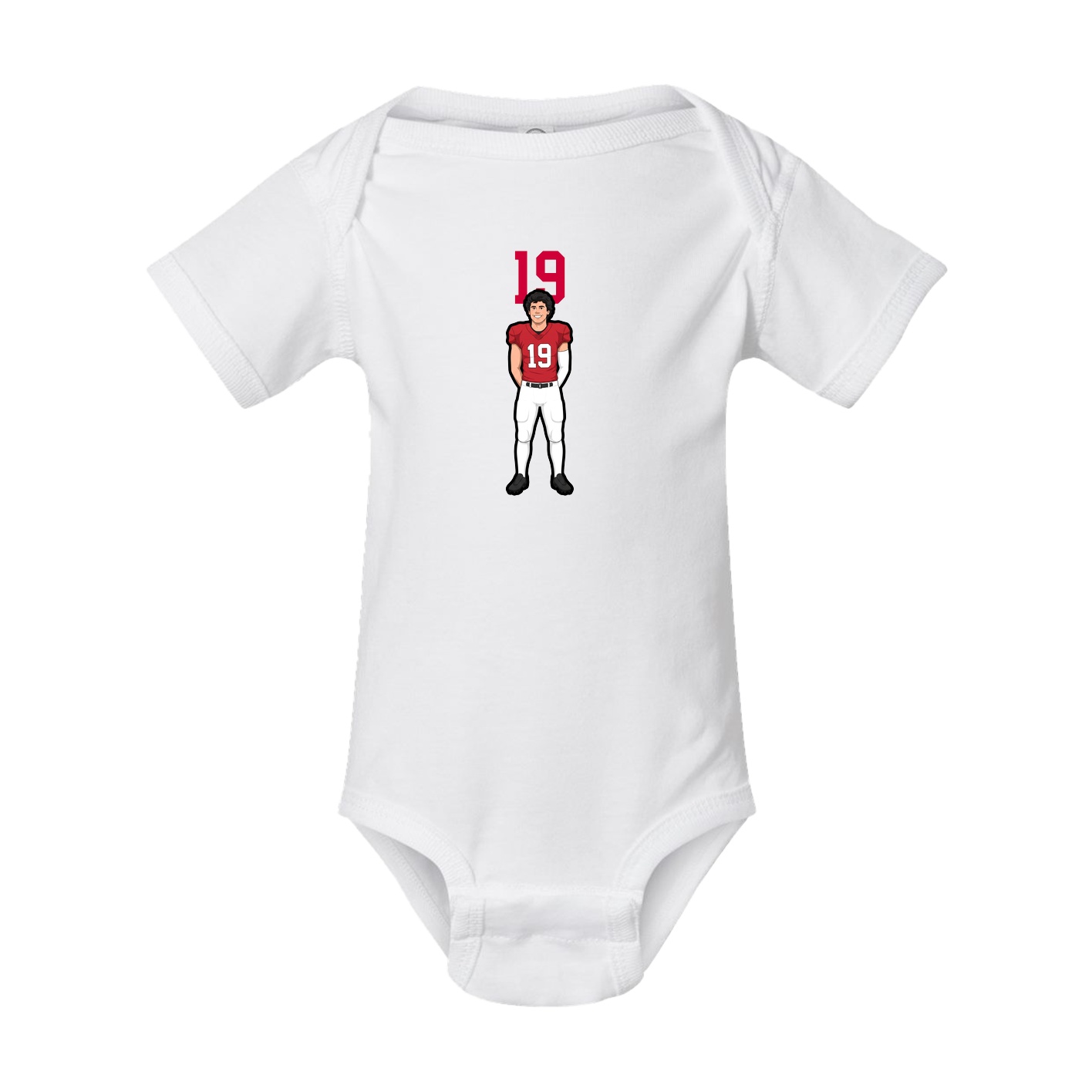 Baby Onesie — Number Top in White