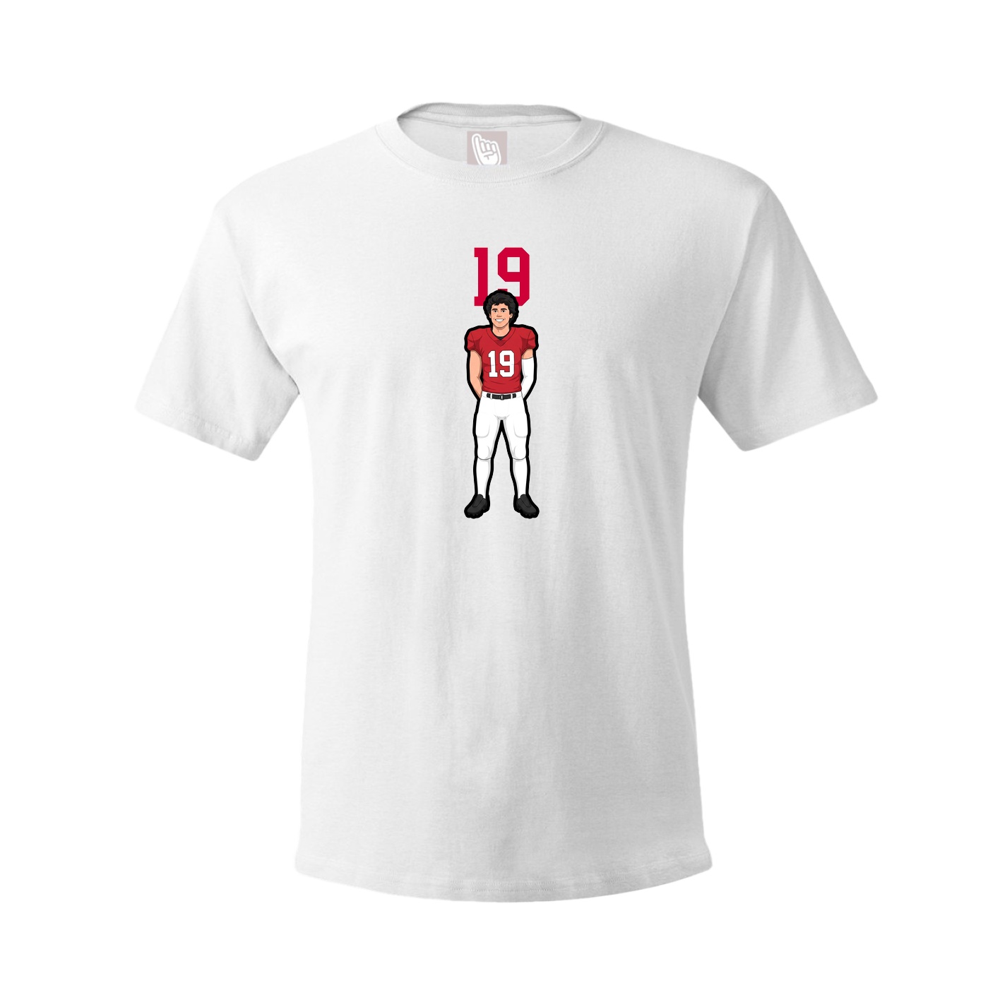 Tee — Number Top in White