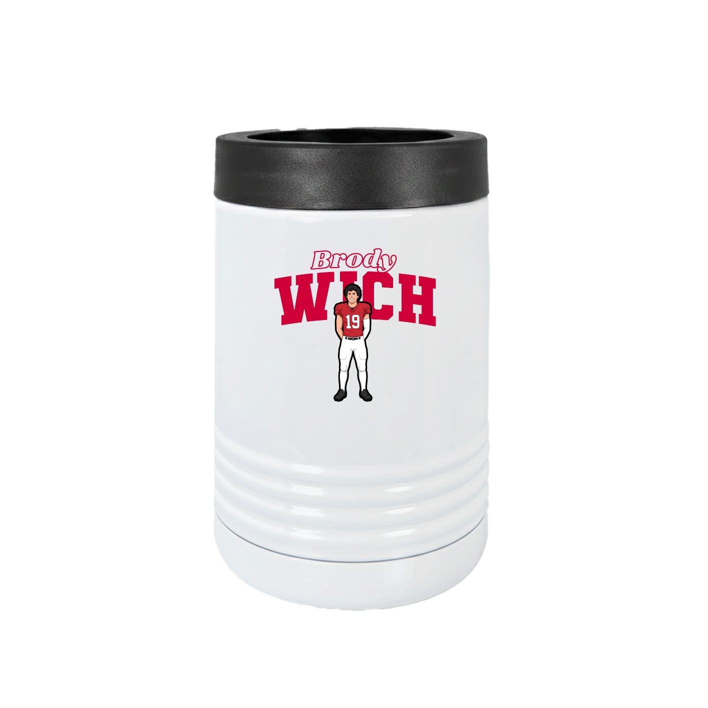 Beverage Holder — Name Arch in White