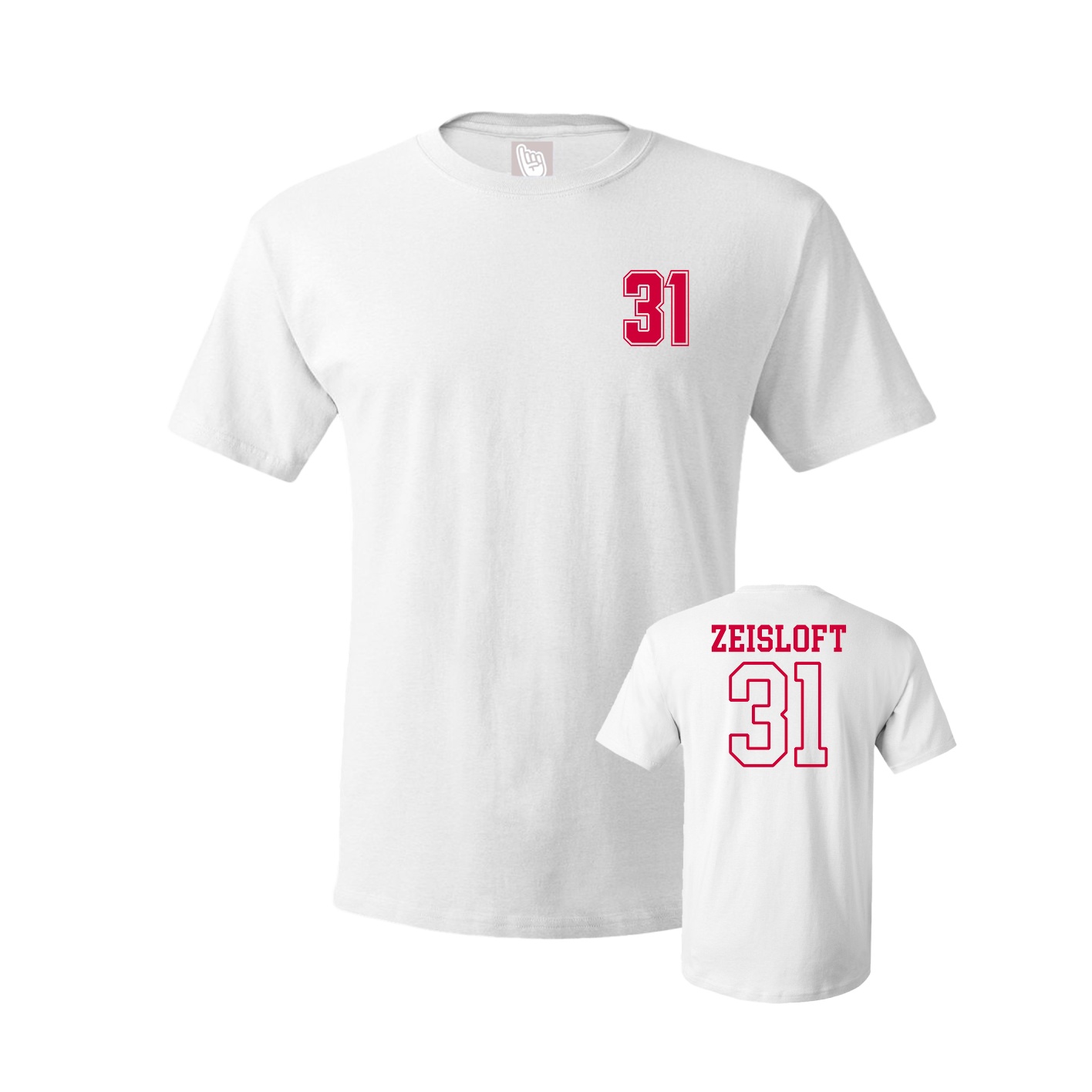 Youth Tee — Chest Back in White