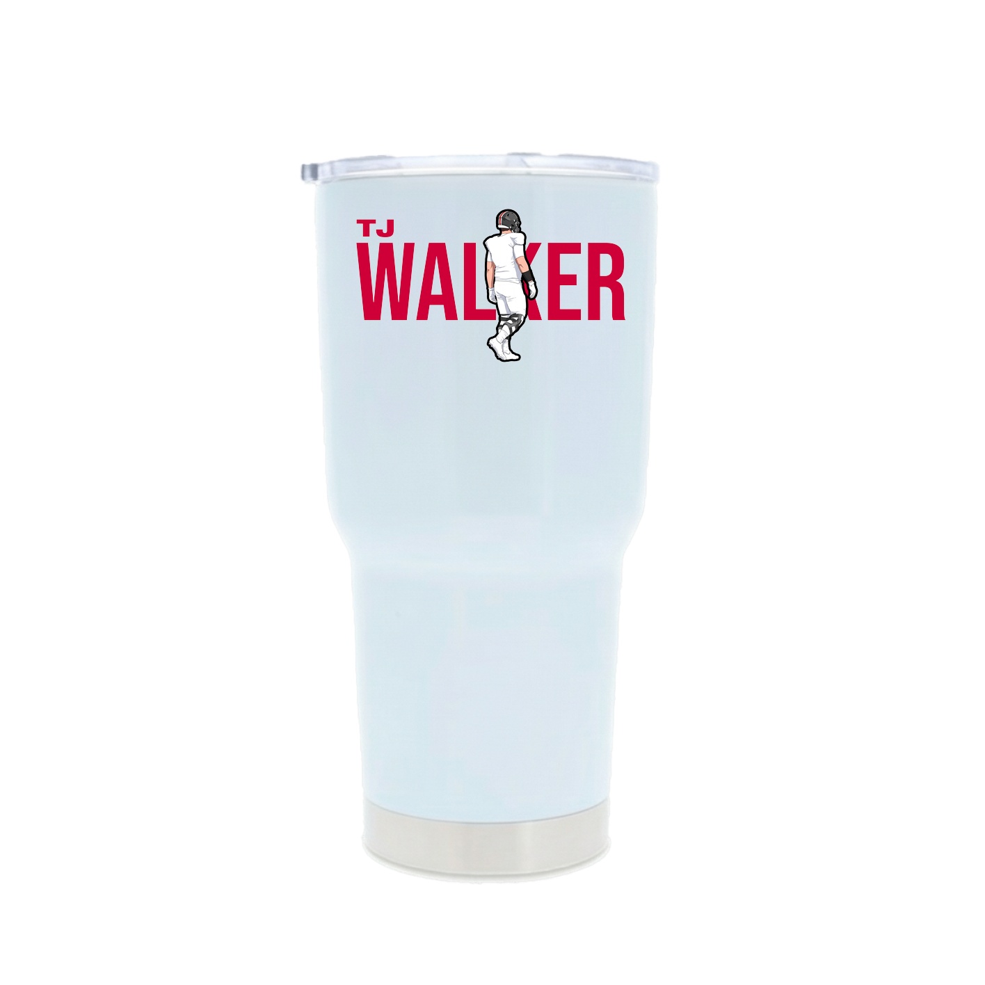 30oz Stainless Steel Tumbler — Player Name in White