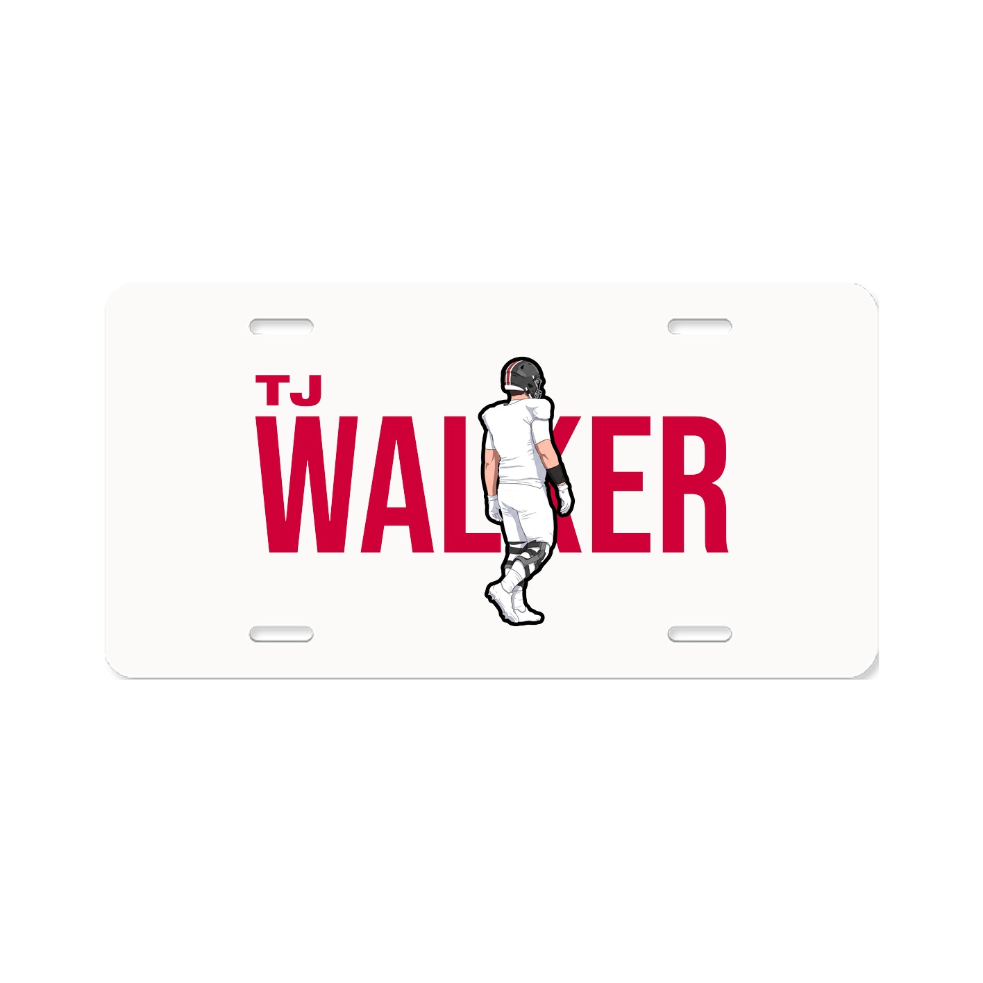 License Plate — Player Name in Classic
