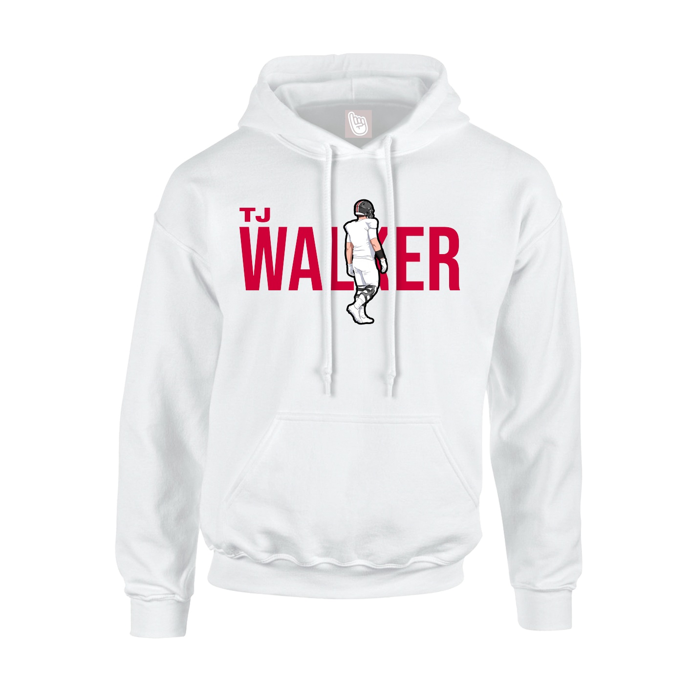 Hoodie — Player Name in White